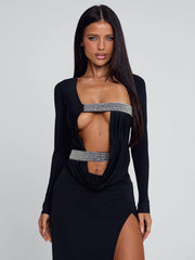 SOLVIA MAXI DRESS BLACK