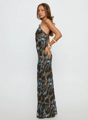 Saphrona V-neck Maxi Dress Leopard