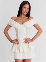 ADALYN MINI DRESS IVORY