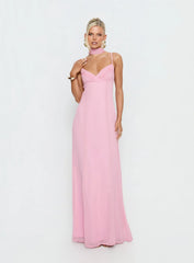 Jadira Scarf Maxi Dress Light Pink