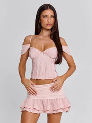 MARVINA MINI SKIRT PINK