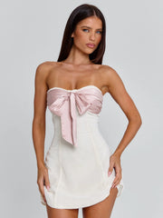LOVETA MINI DRESS IVORY