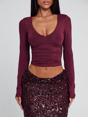 ISLE MAXI SKIRT BURGUNDY