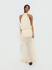 Faythe High Neck Maxi Dress Butter