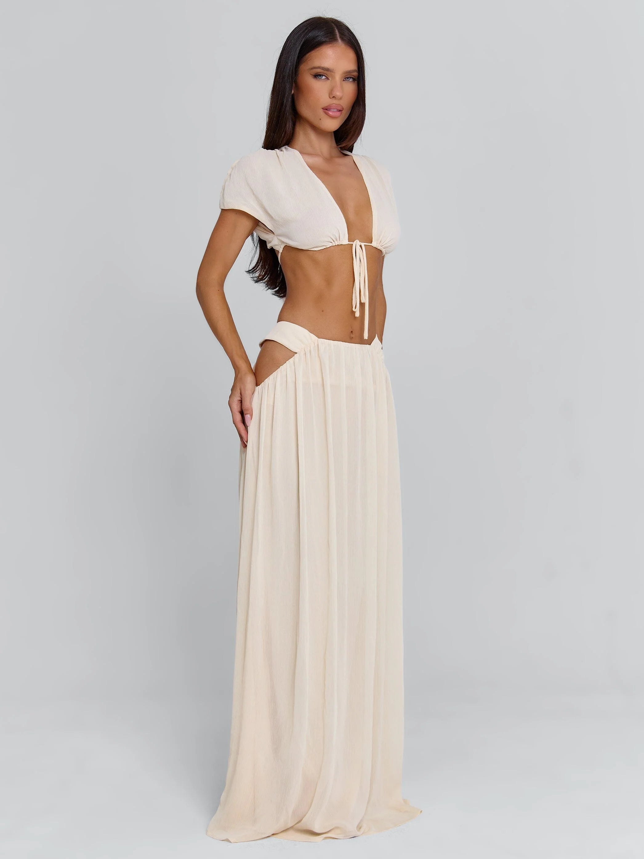 SOLEIA MAXI SKIRT CREAM