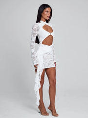 CLEMENTINE MINI DRESS WHITE