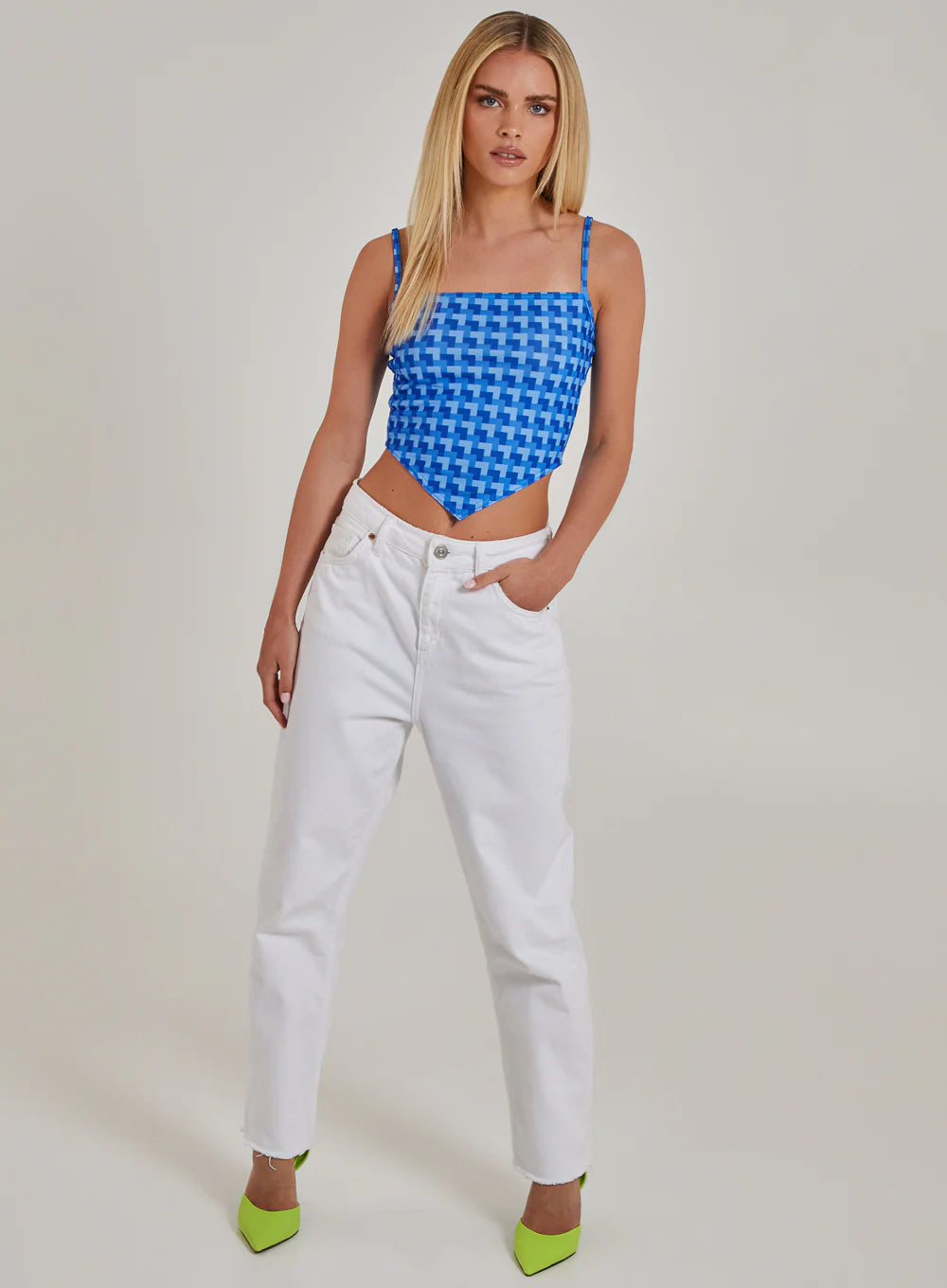 Geometric Print Cami Top