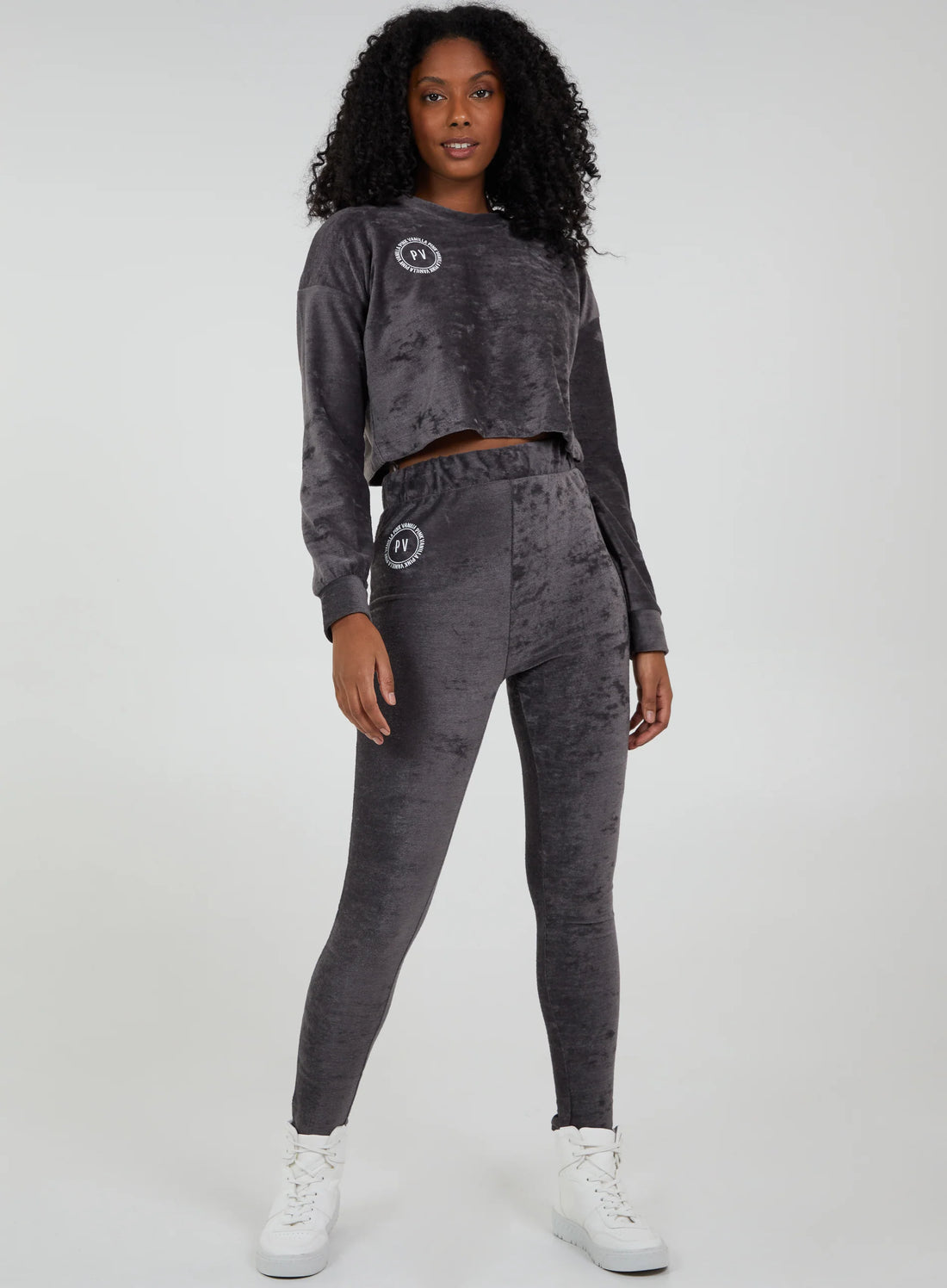 Pink Vanilla Long Sleeve Cropped Jumper