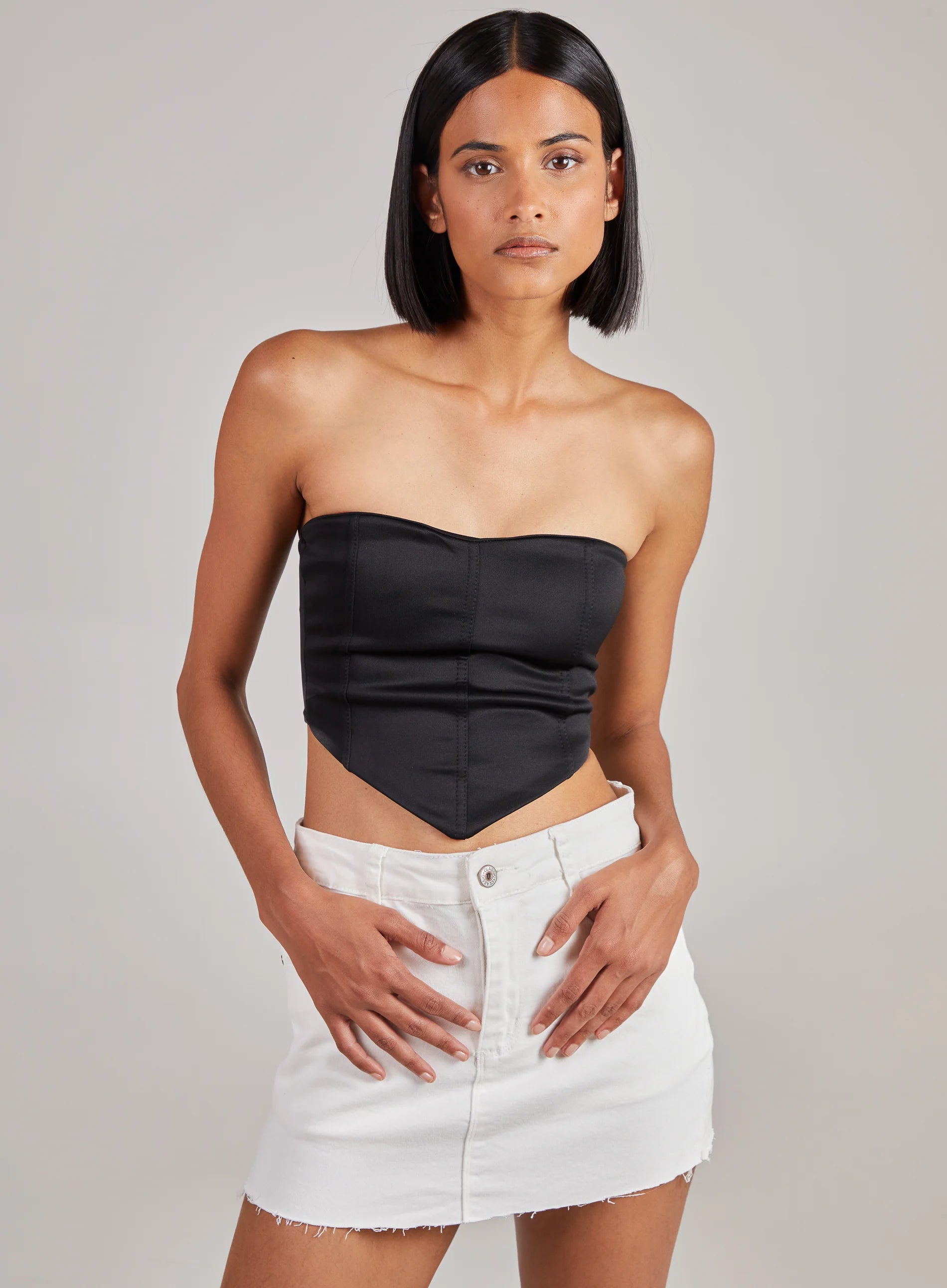 Seam Detail Corset Top