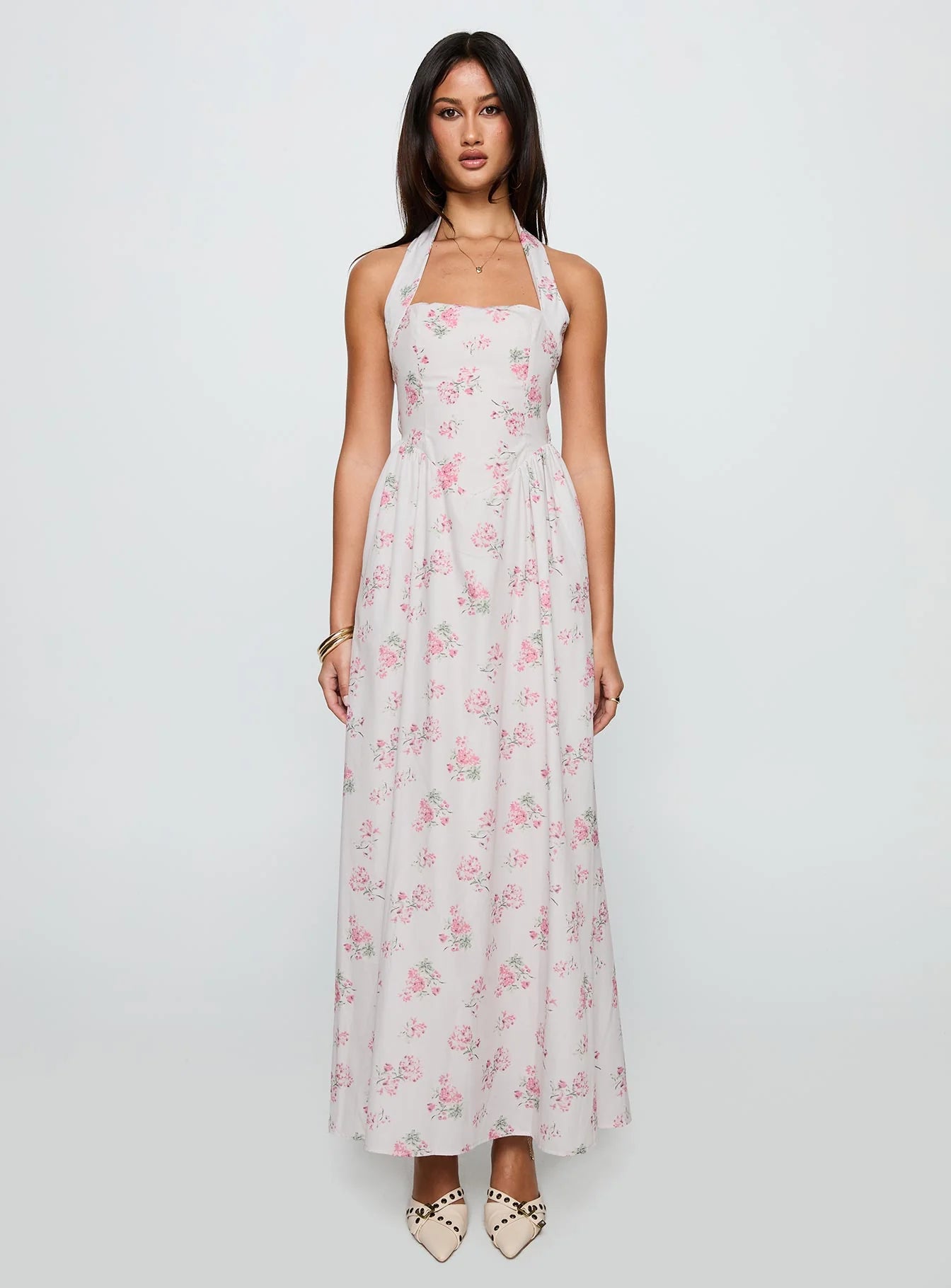 Sunfields Halter Maxi Dress Multi