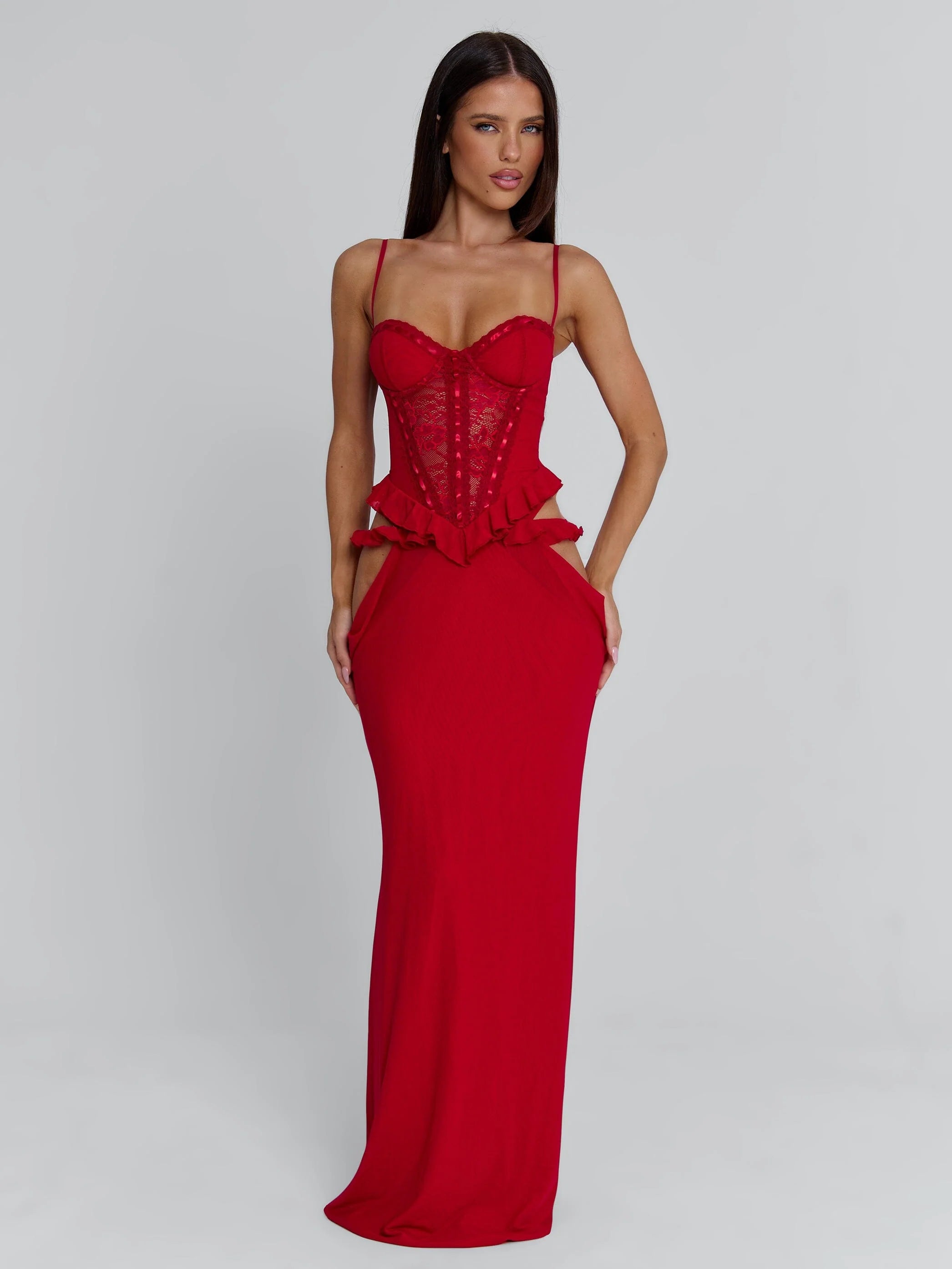 BECK MAXI DRESS RED