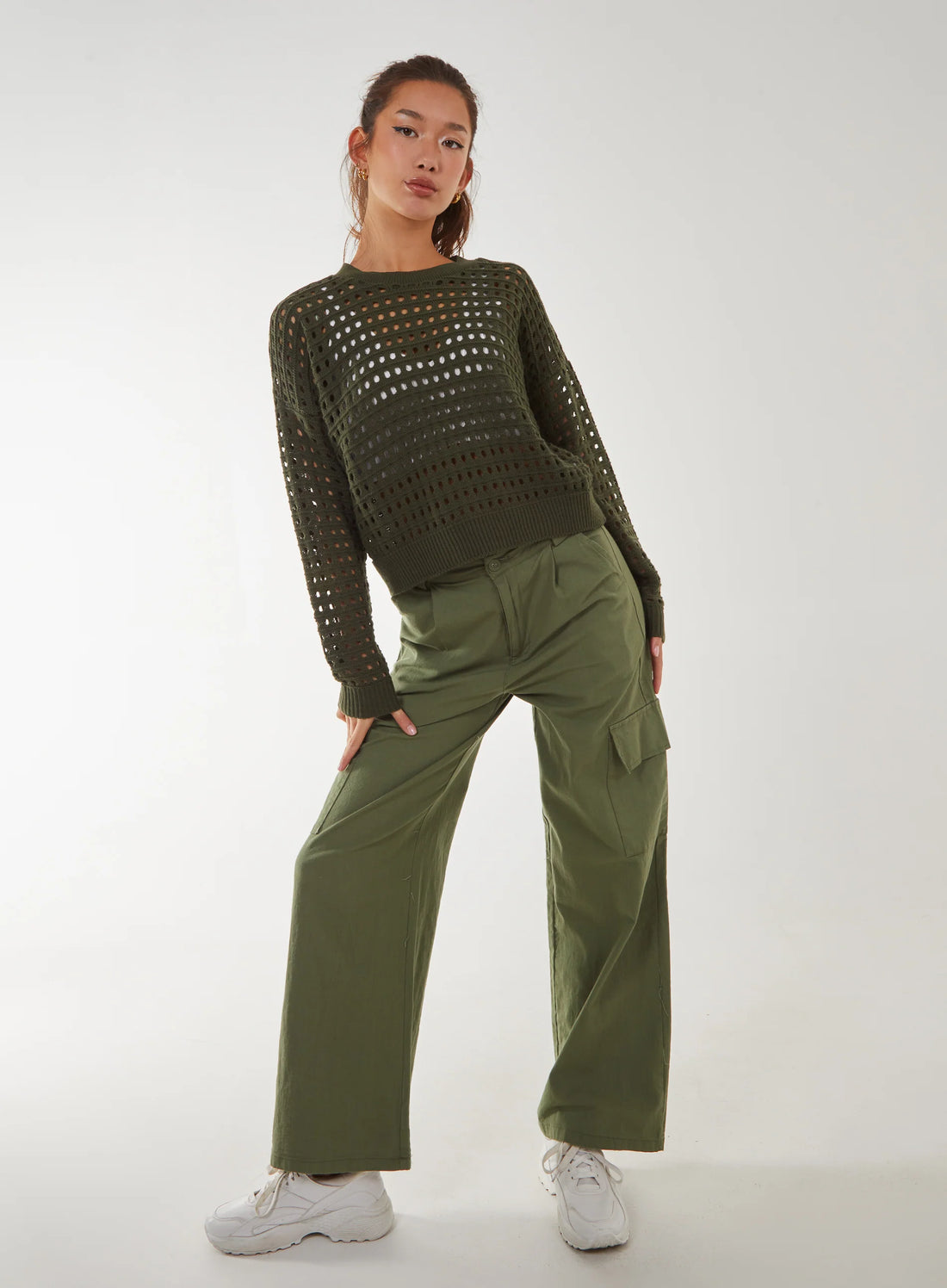 Crochet Knitted Sweatshirt
