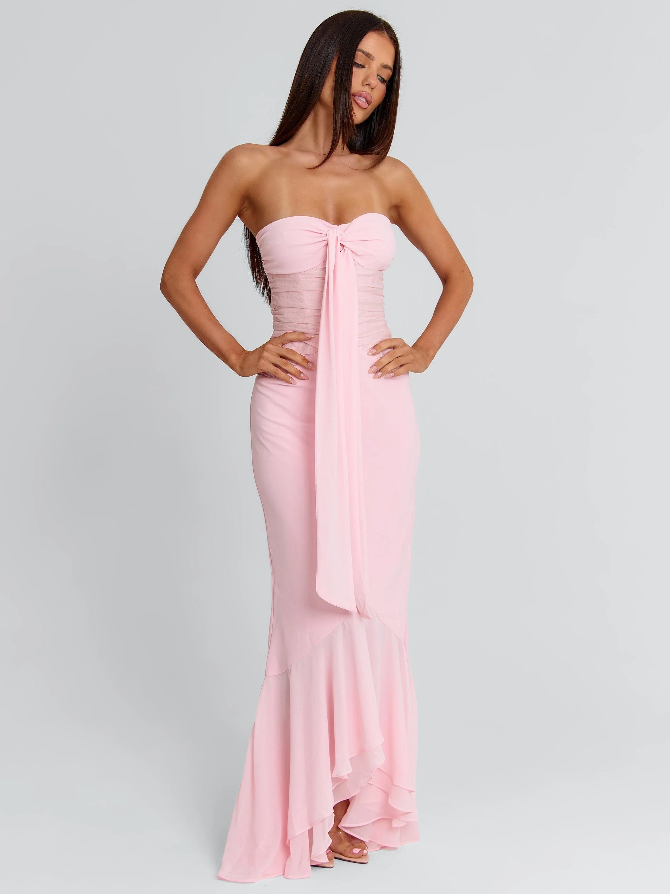 BELLA MAXI DRESS LIGHT PINK
