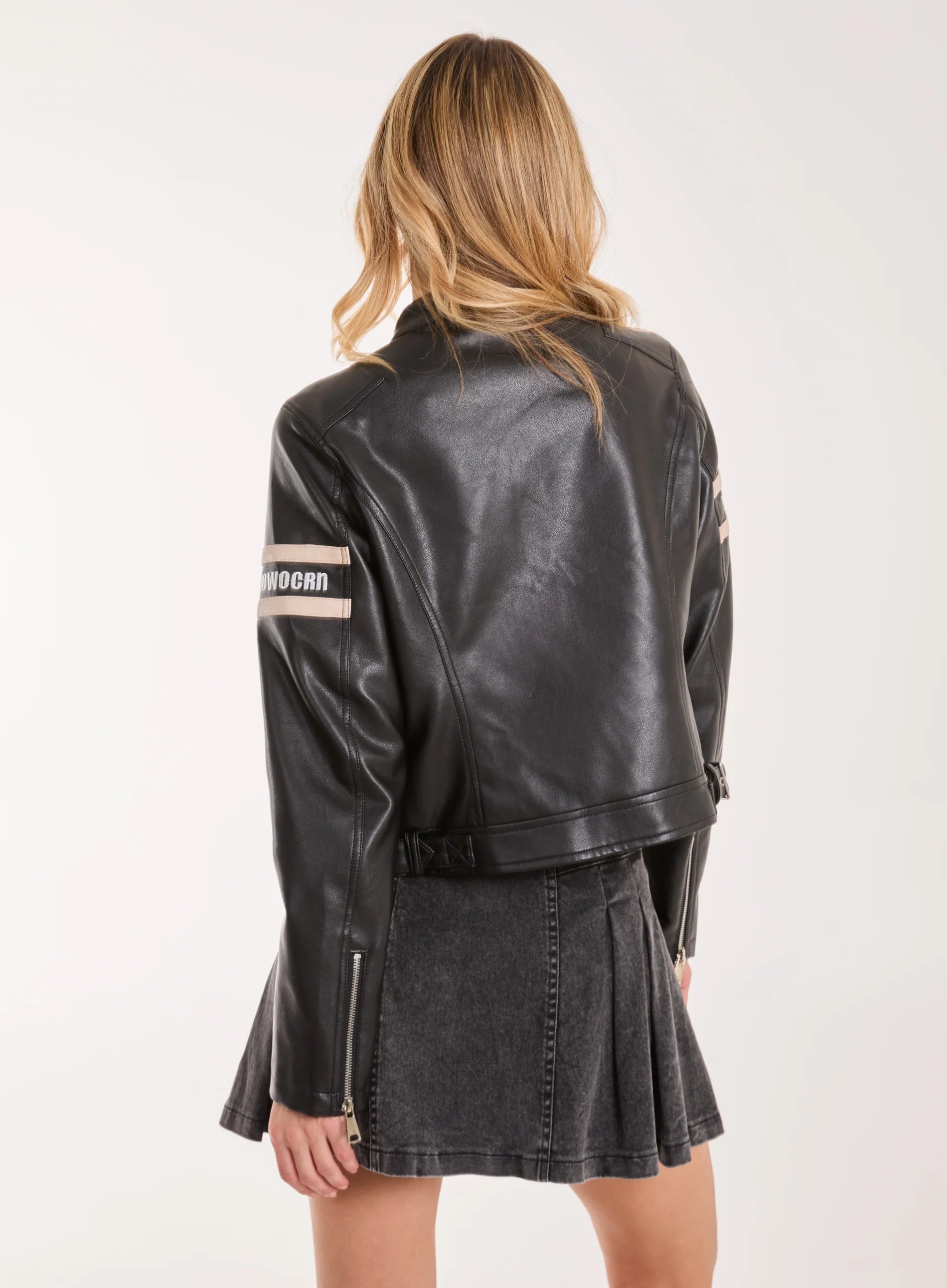 Patch Mix Motocross Biker Jacket