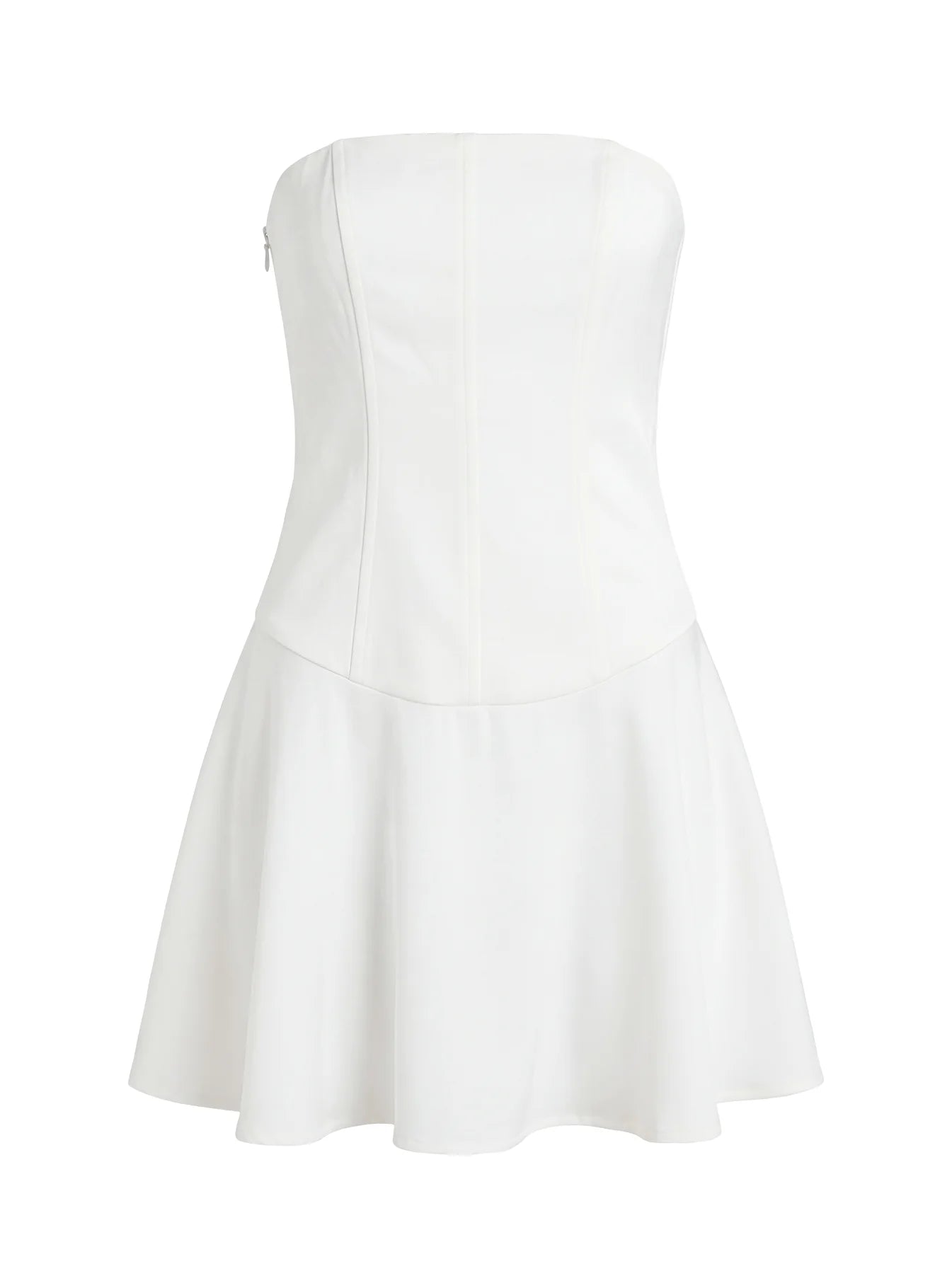Natalisa Strapless Corset Mini Dress White