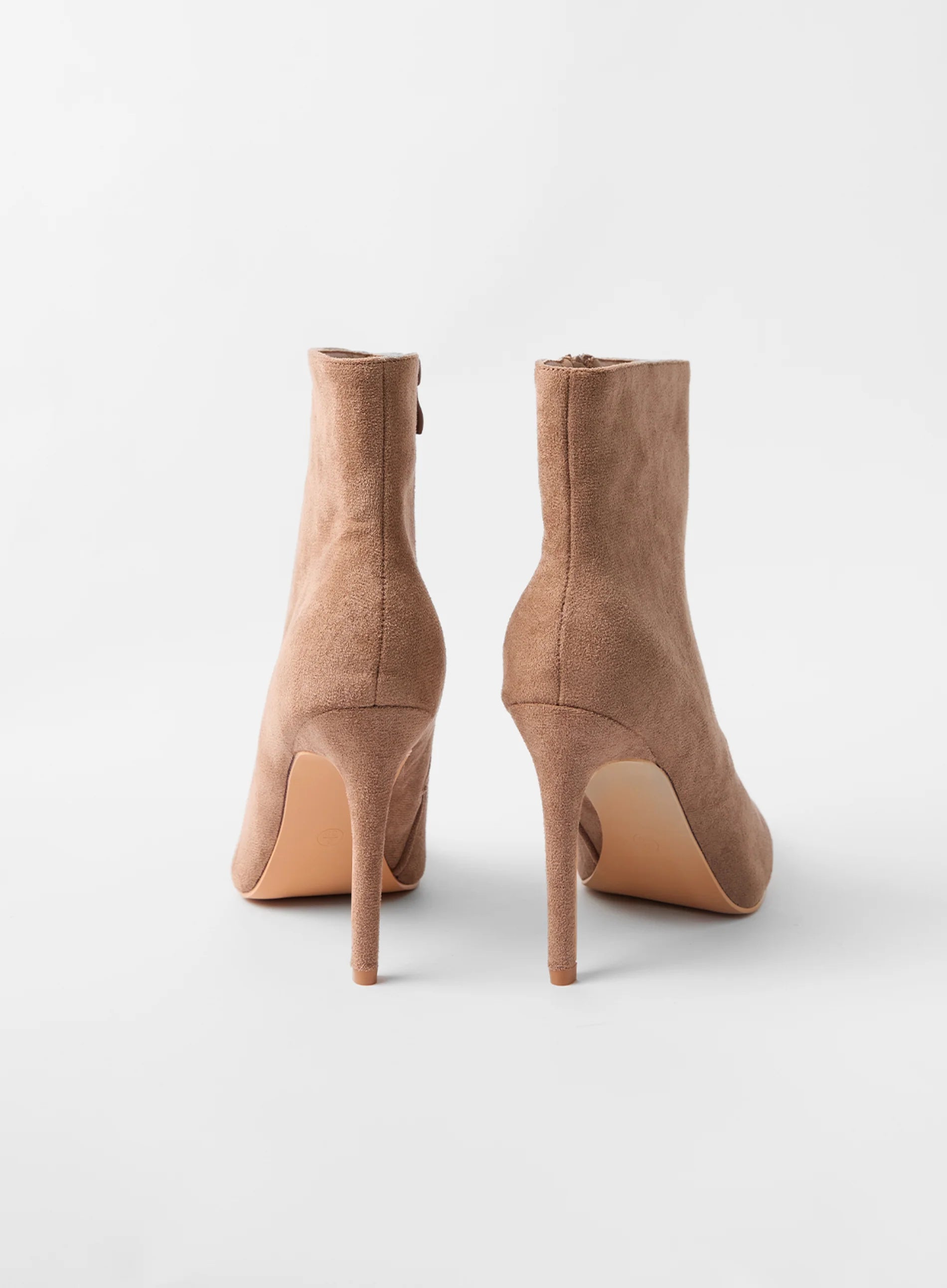 Suedette Heeled Boots