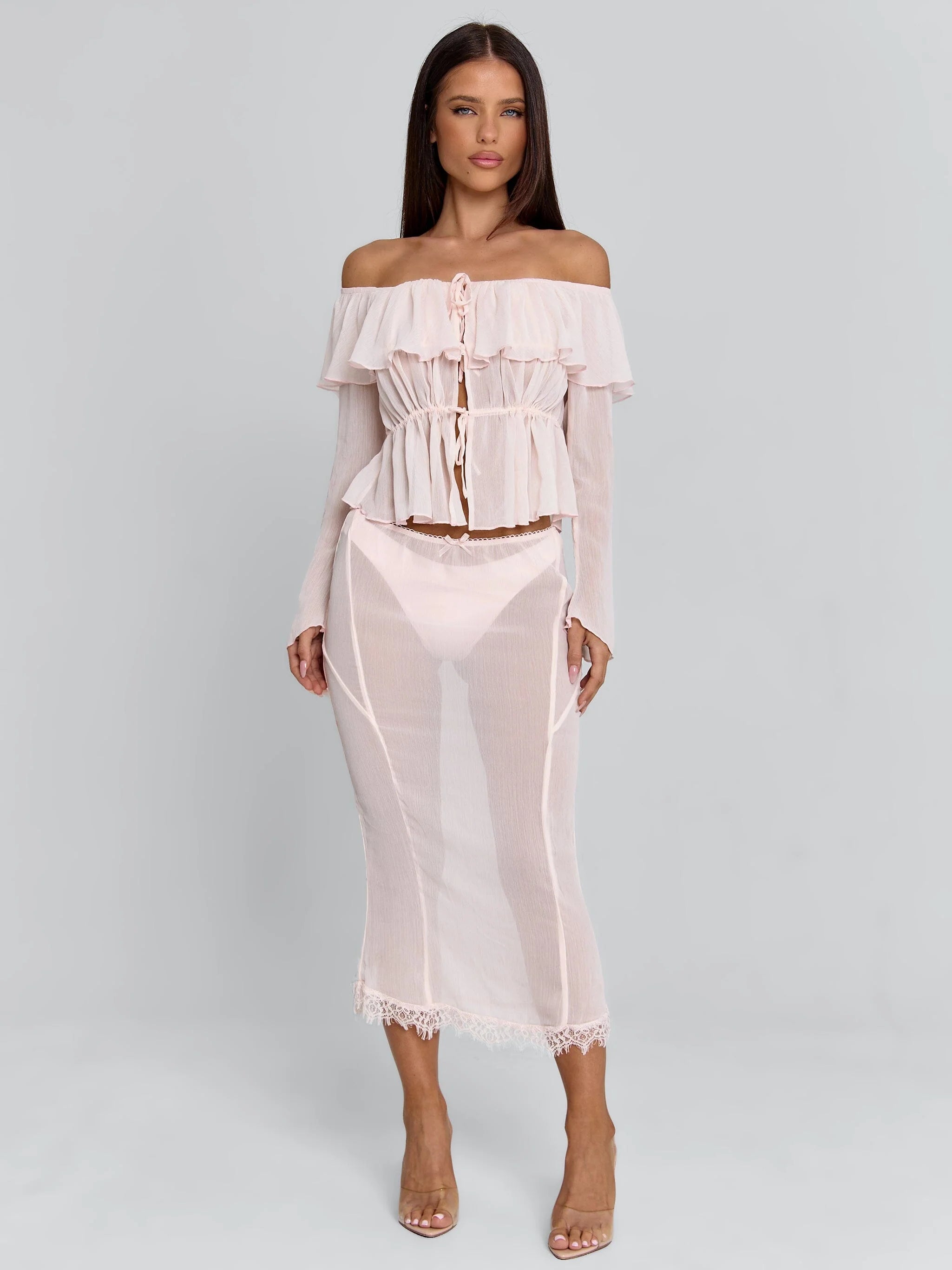TARAYA MIDI SKIRT PINK