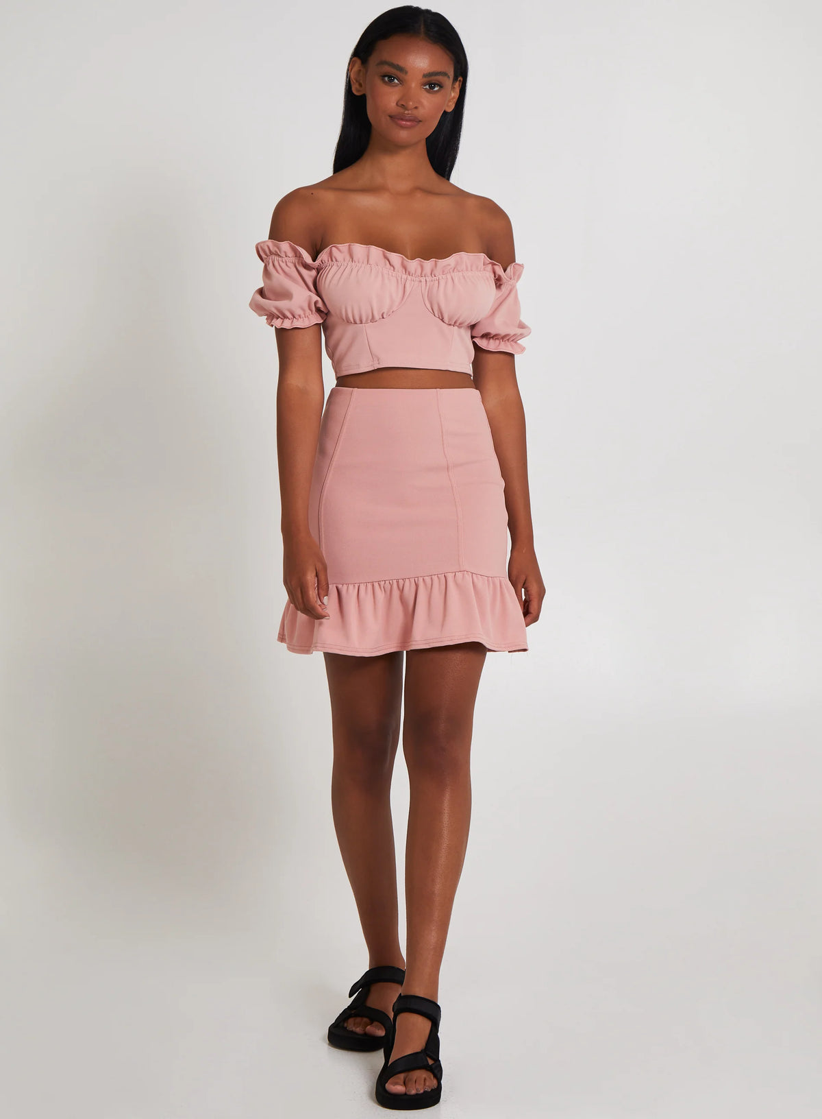 Frill Detail Milkmaid Top