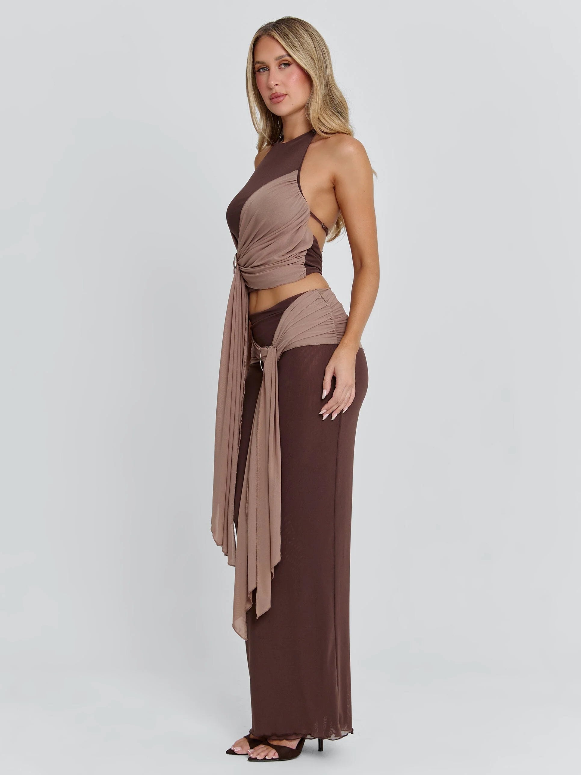 NERINA TOP CHOCOLATE