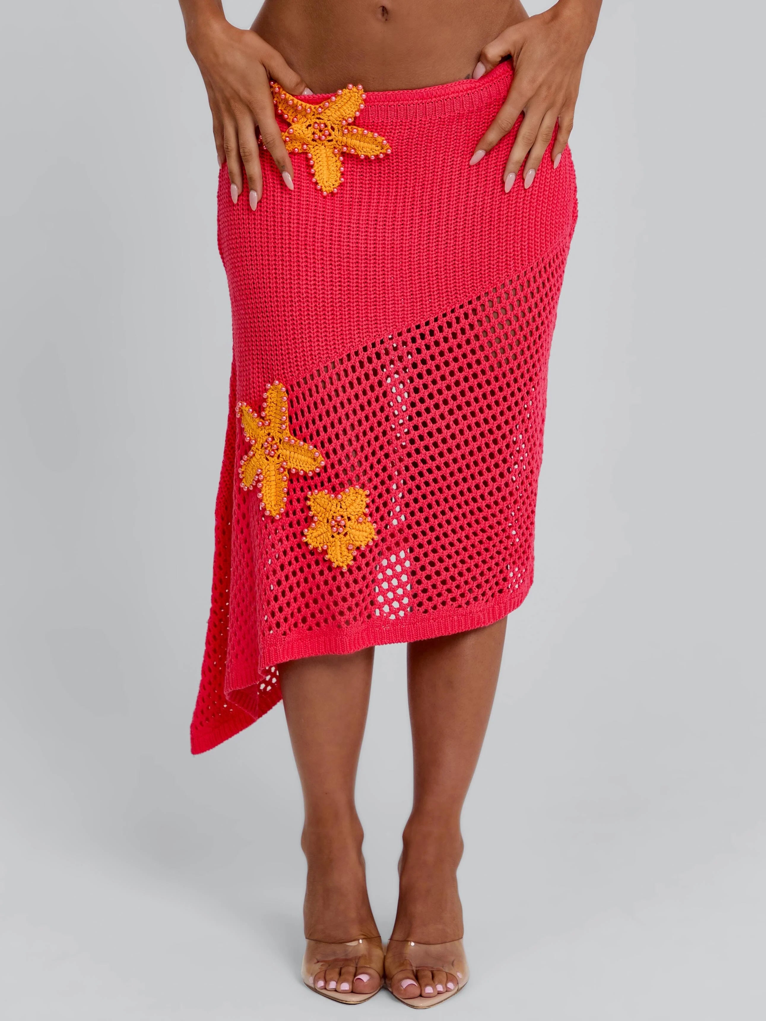 NATALIE SKIRT CORAL