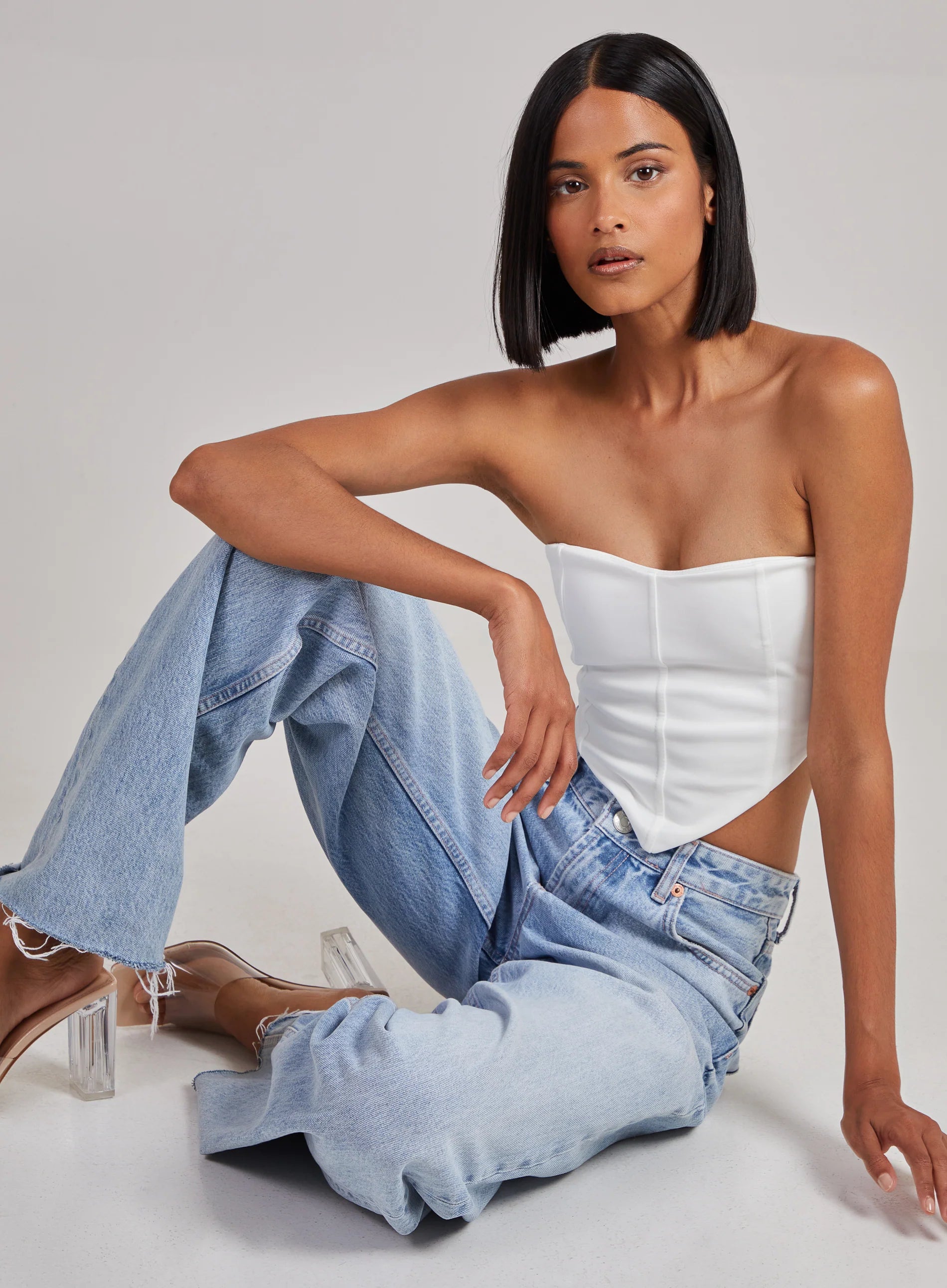 Seam Detail Corset Top