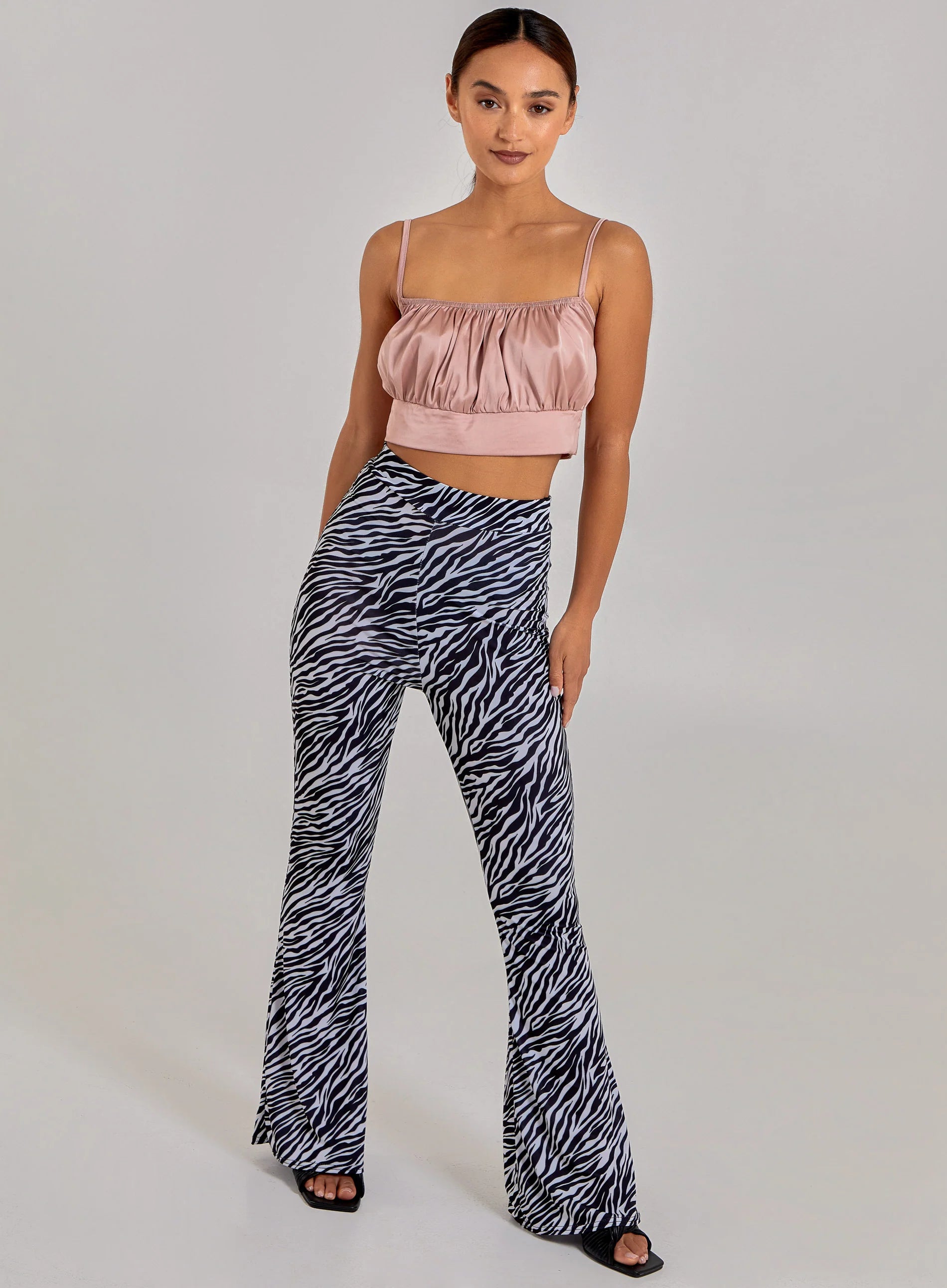 Satin Ruched Cami Top