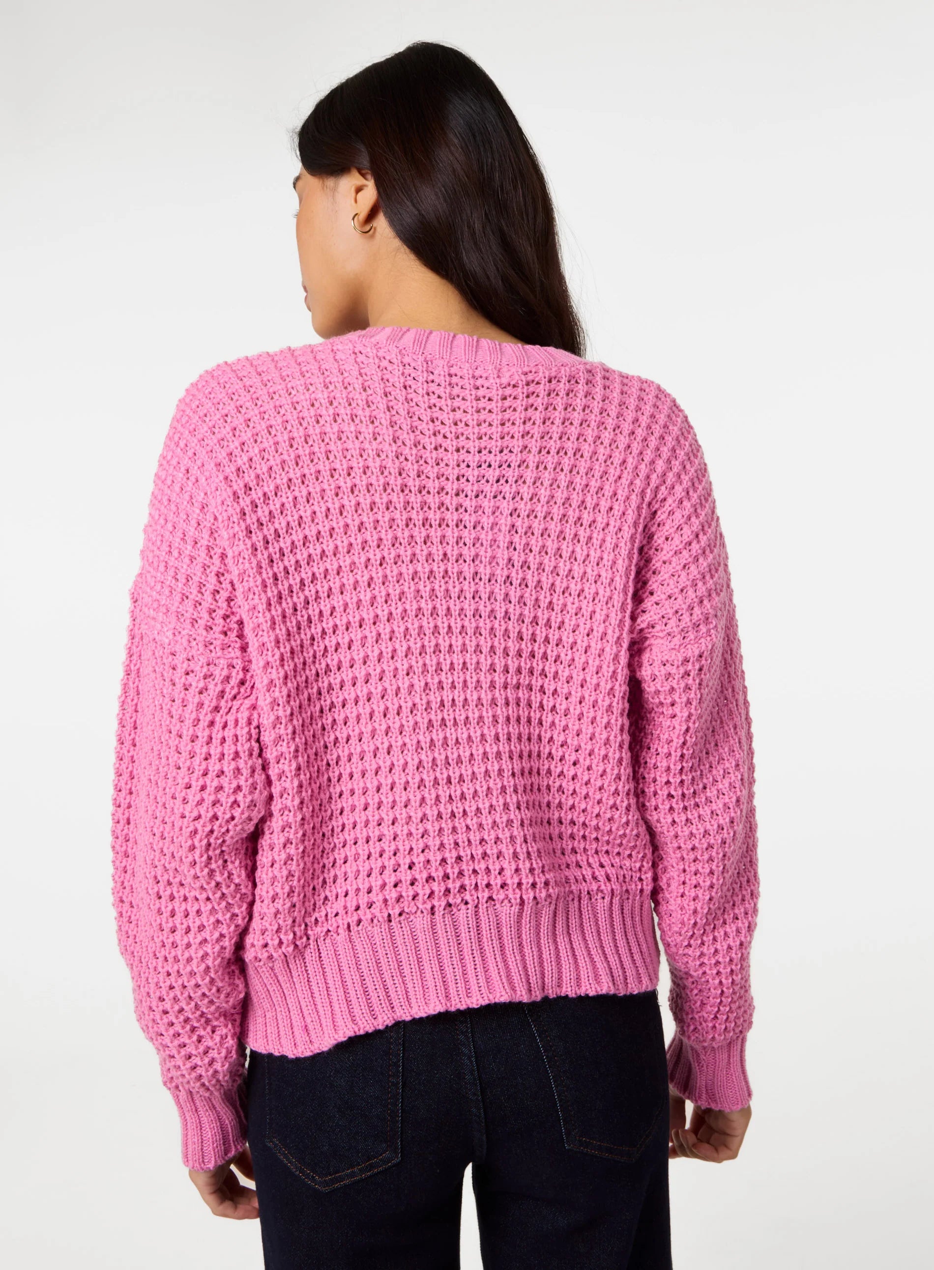 Waffle Knit Crop Jumper
