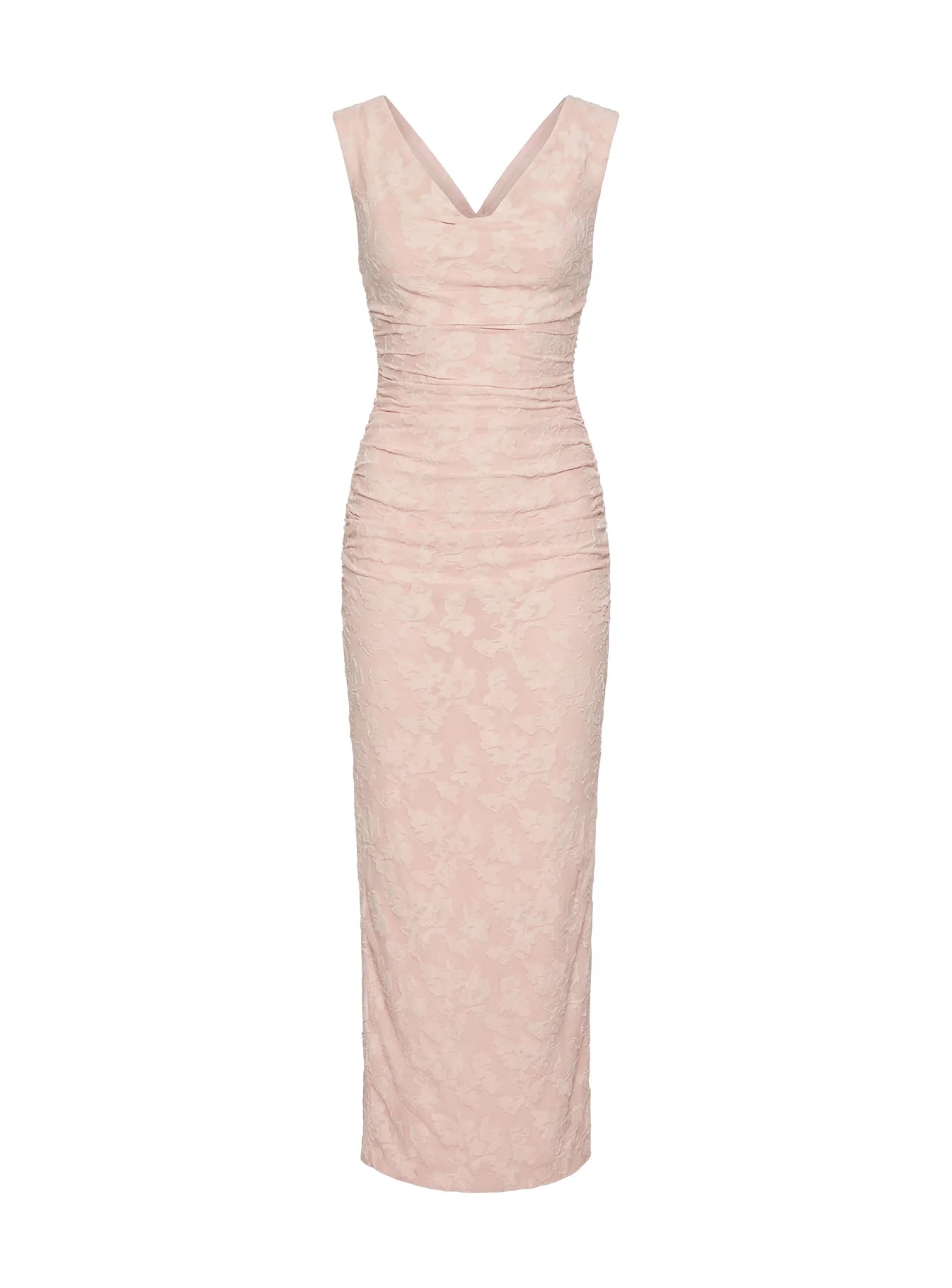 Kristeen Cowl Neck Maxi Dress Blush Pink