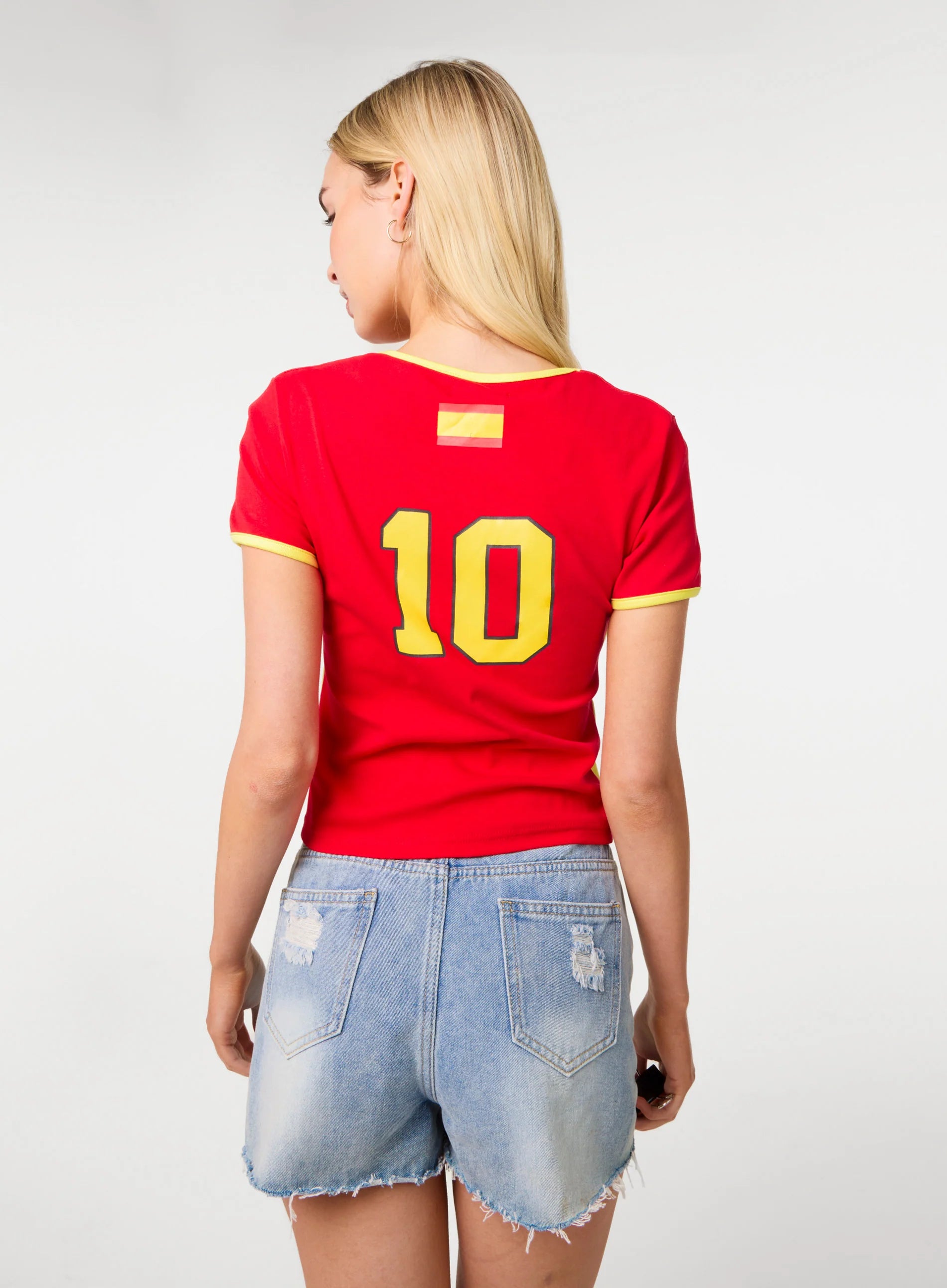 Espana Embellished Football T-Shirt