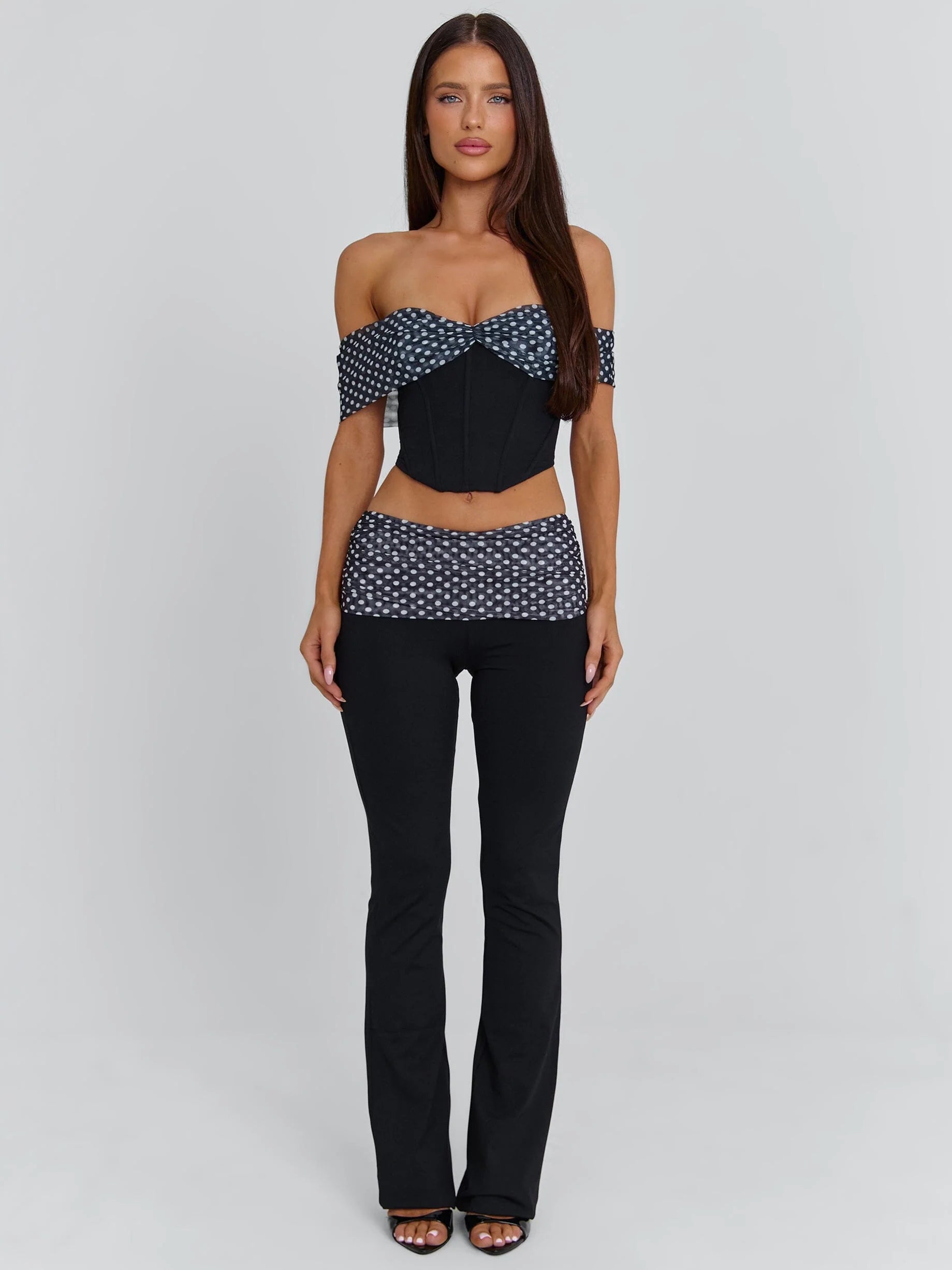EMIL TOP BLACK POLKA DOT