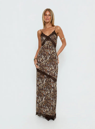 Musico Lace Maxi Dress Paisley