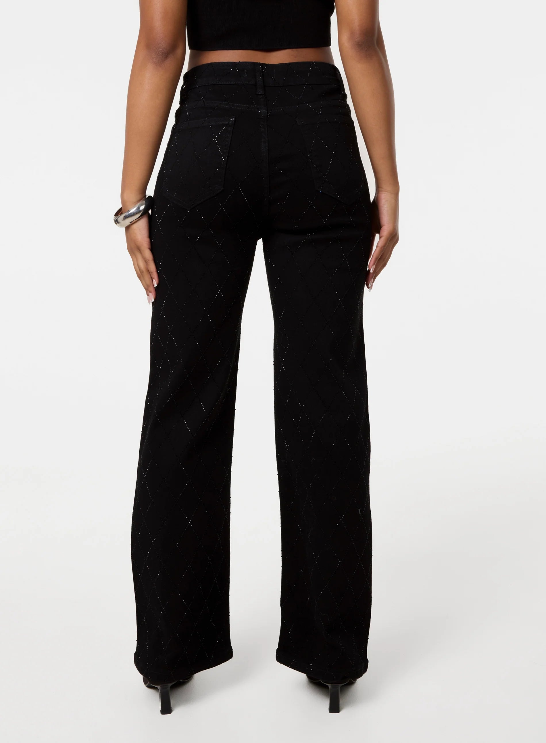 Diamante Embellished Jeans