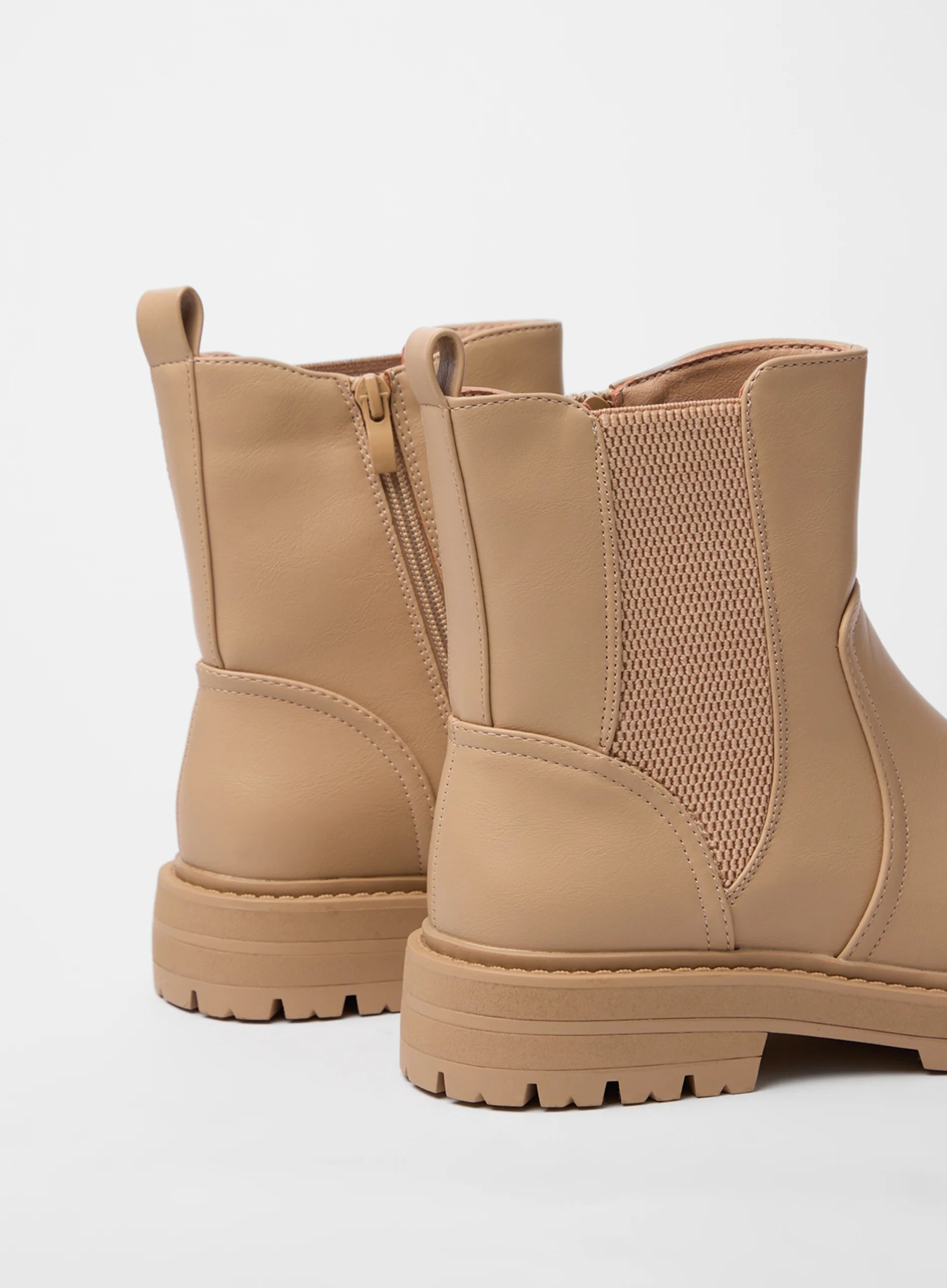 Elastic Side Ankle Boots