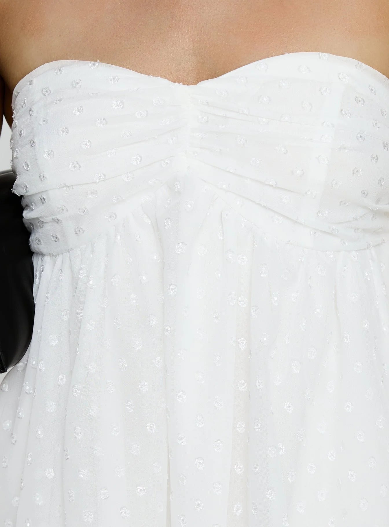 Kaimilla Strapless Sweetheart Mini Dress White