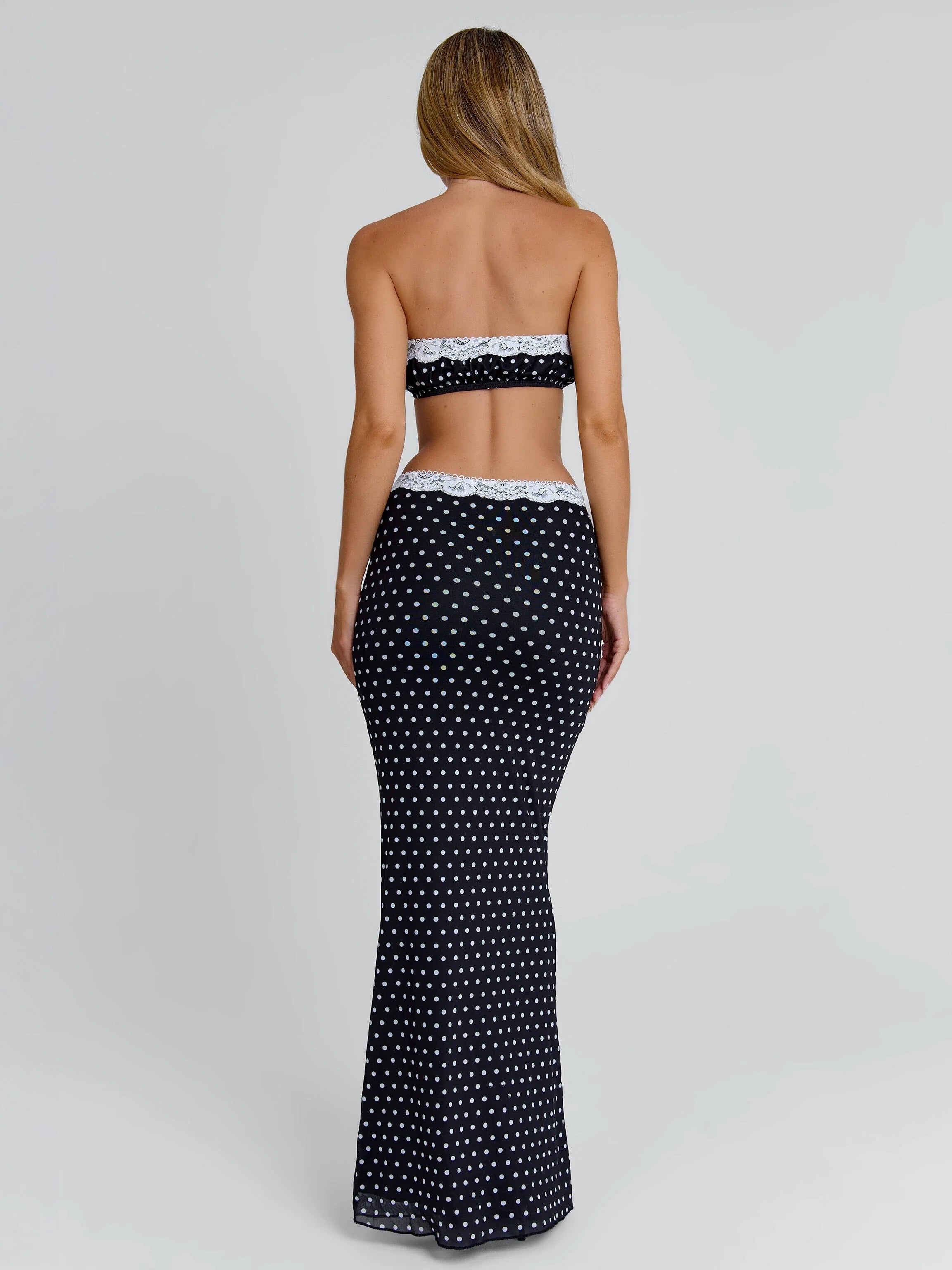 CALI MAXI SKIRT POLKA DOT