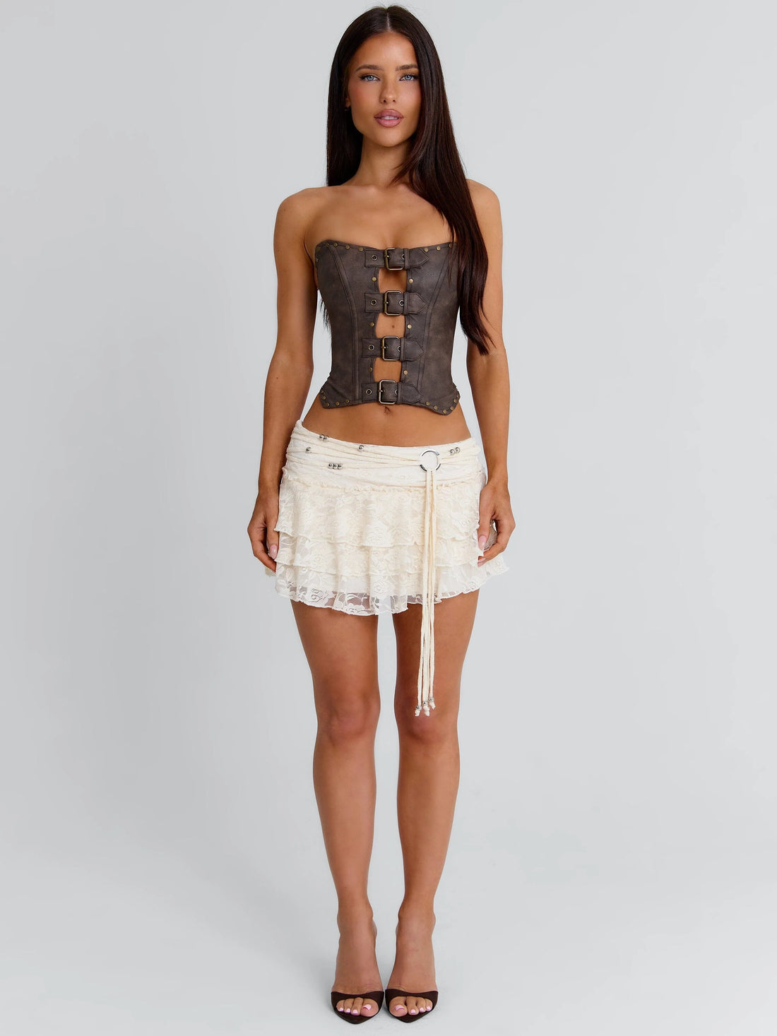 BRIELLIE MINI SKIRT IVORY