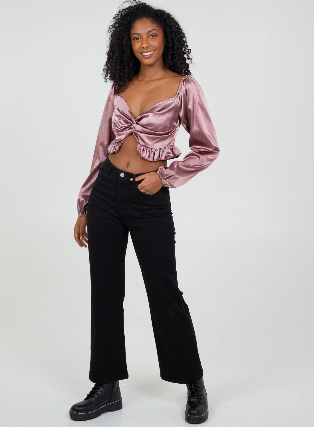 Twist Front Crop Top
