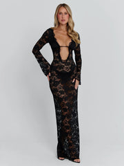 MARIEL MAXI DRESS BLACK