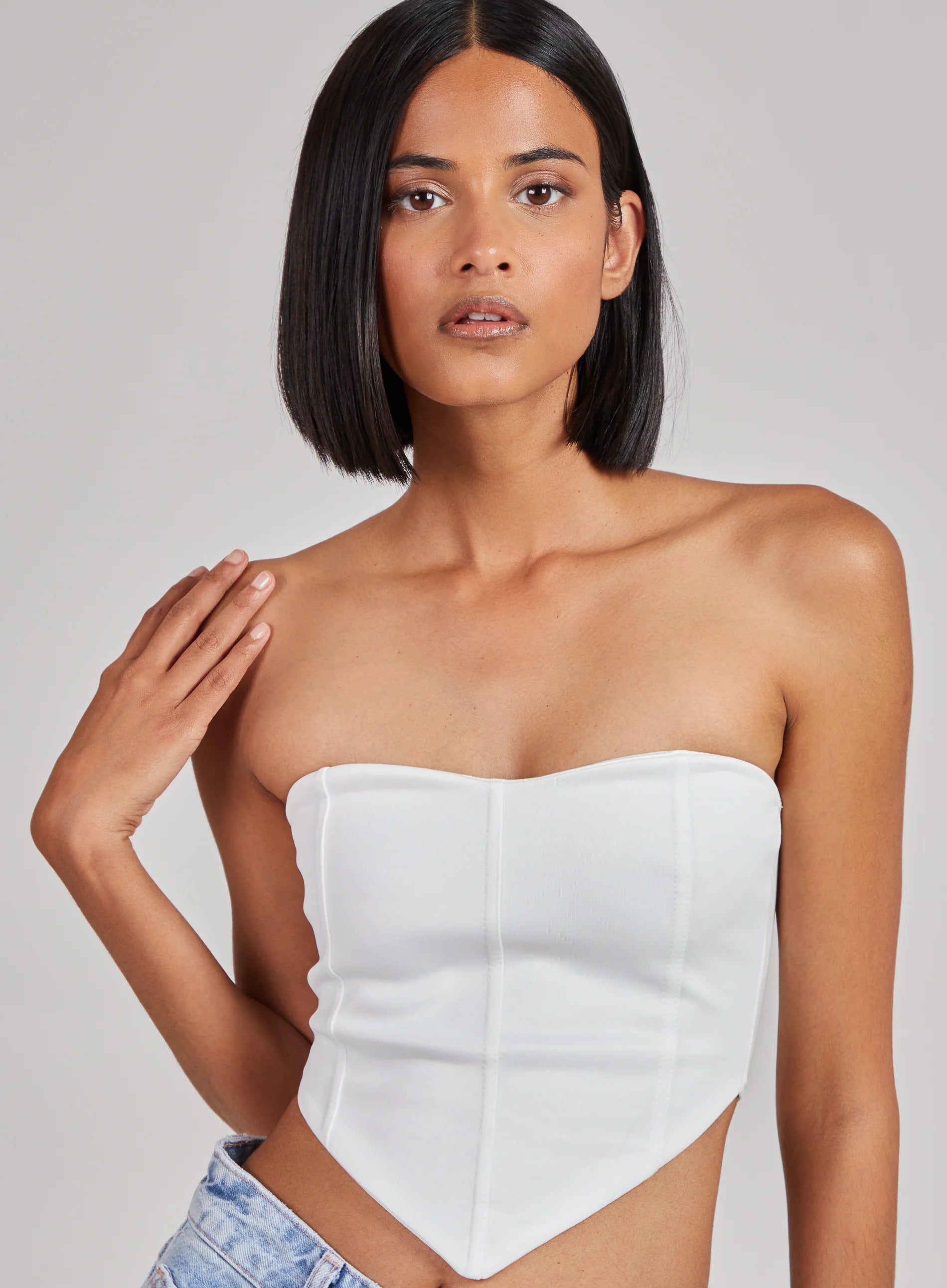 Seam Detail Corset Top
