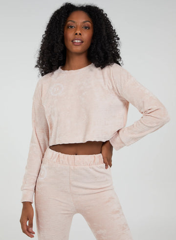 Pink Vanilla Long Sleeve Cropped Jumper