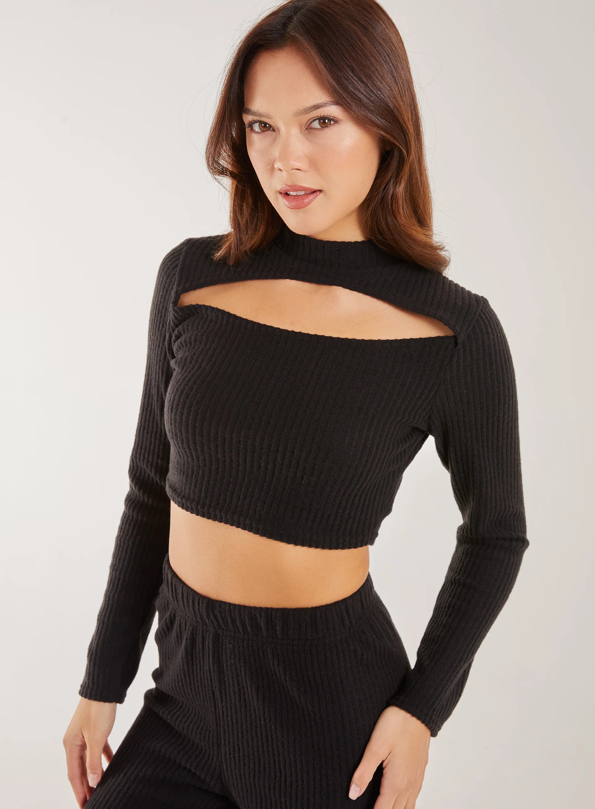 Soft Brushed Letterbox Long Sleeve Top