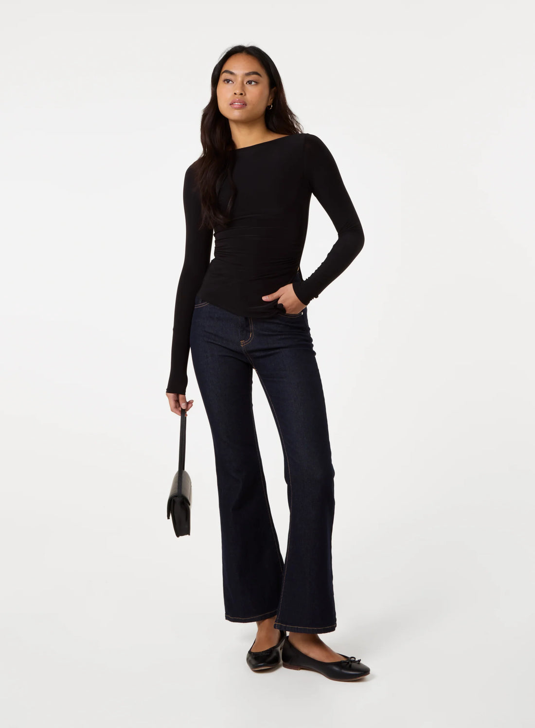 Long Sleeve Asymmetric Top