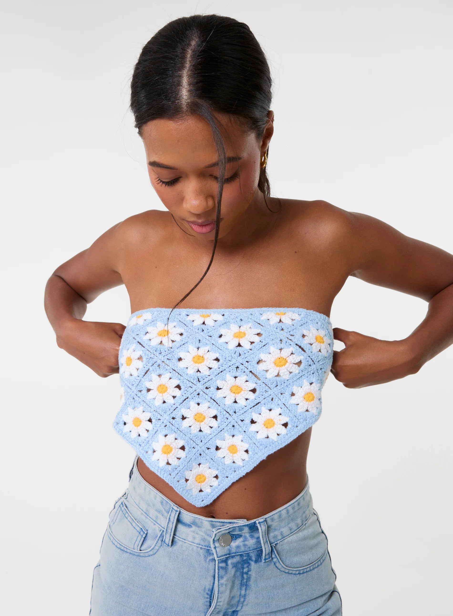 Daisy Crochet Hanky Top