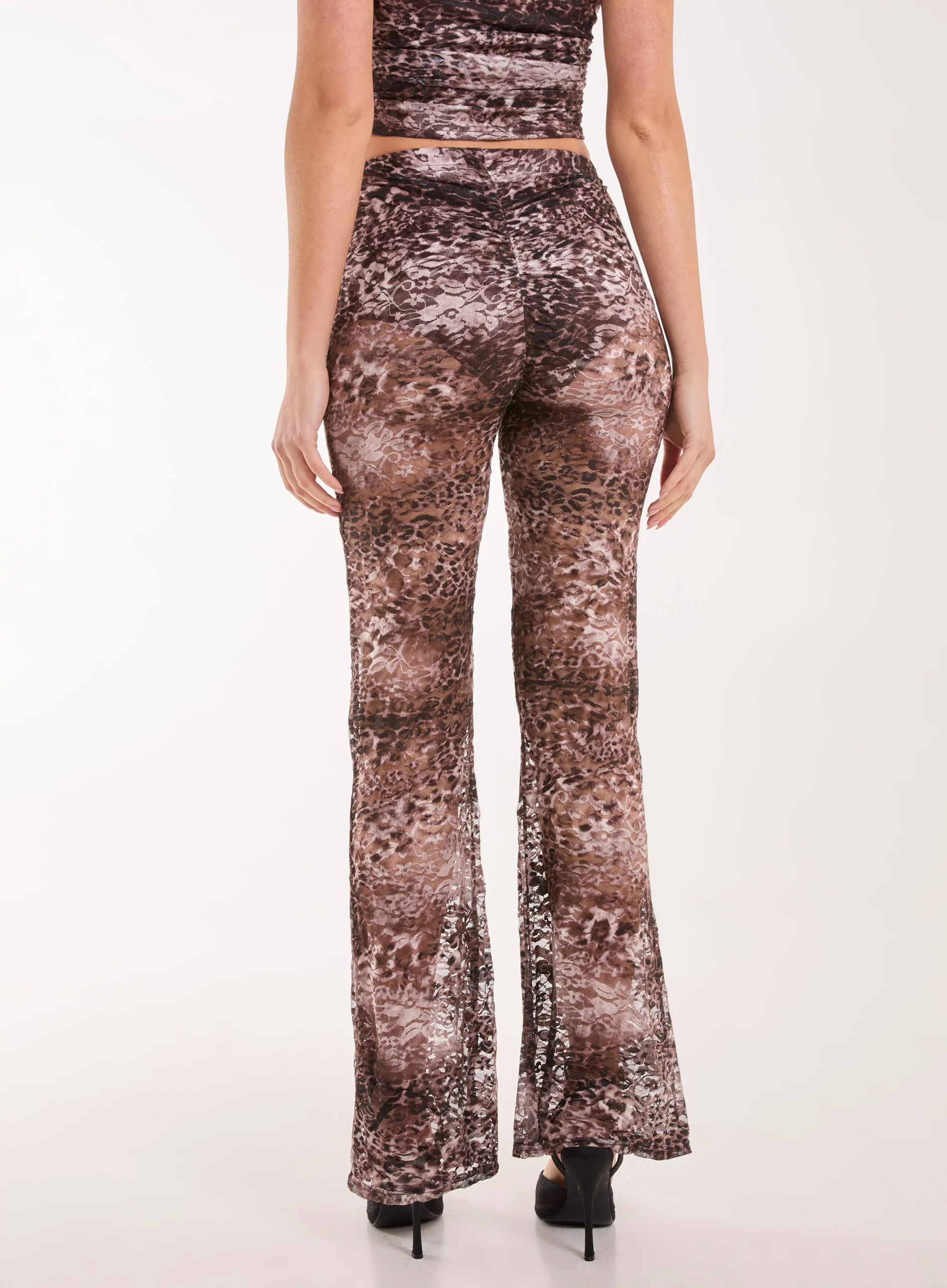 Leopard Lace Flares