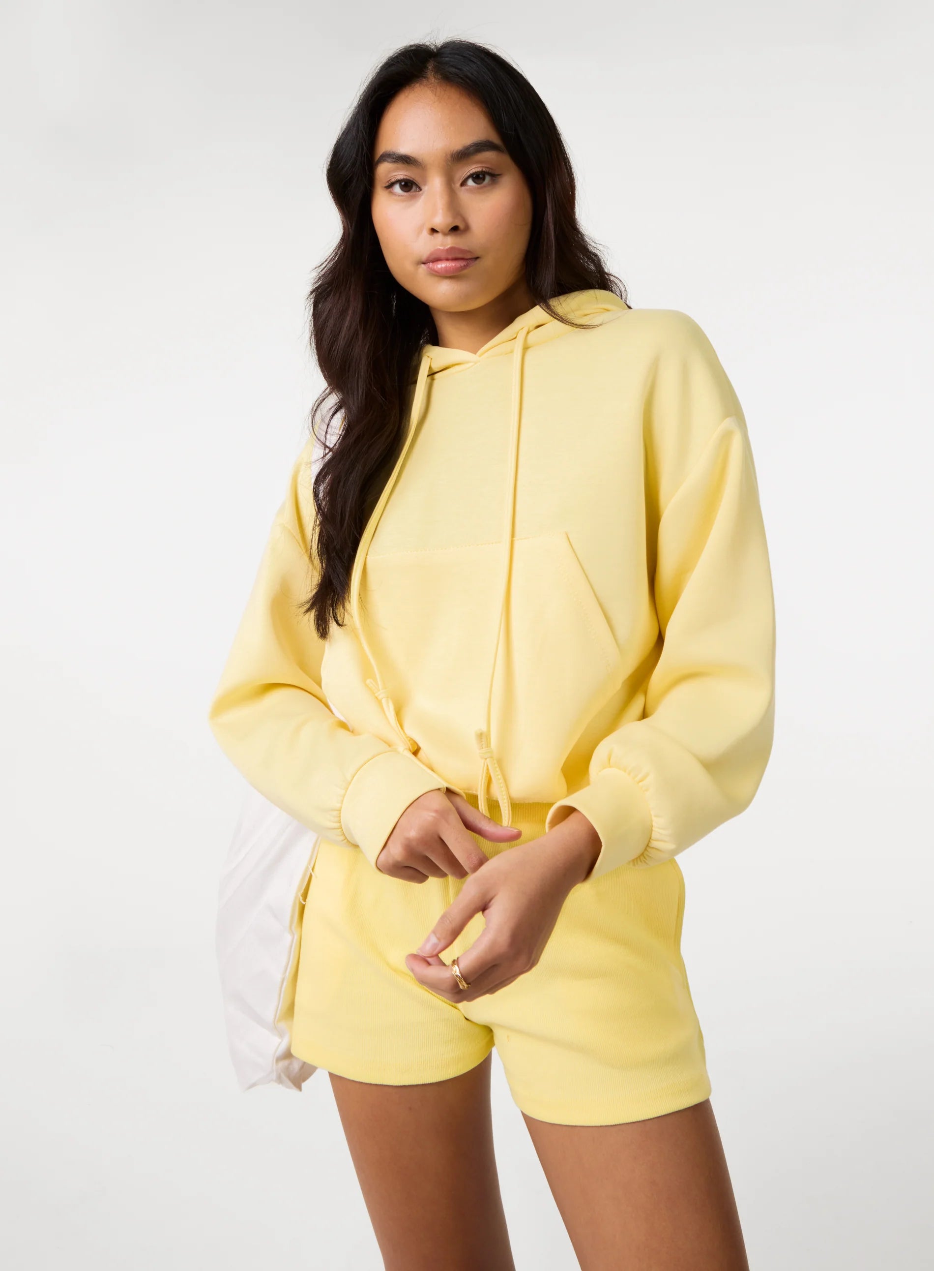 Drawstring Puffball Hoodie