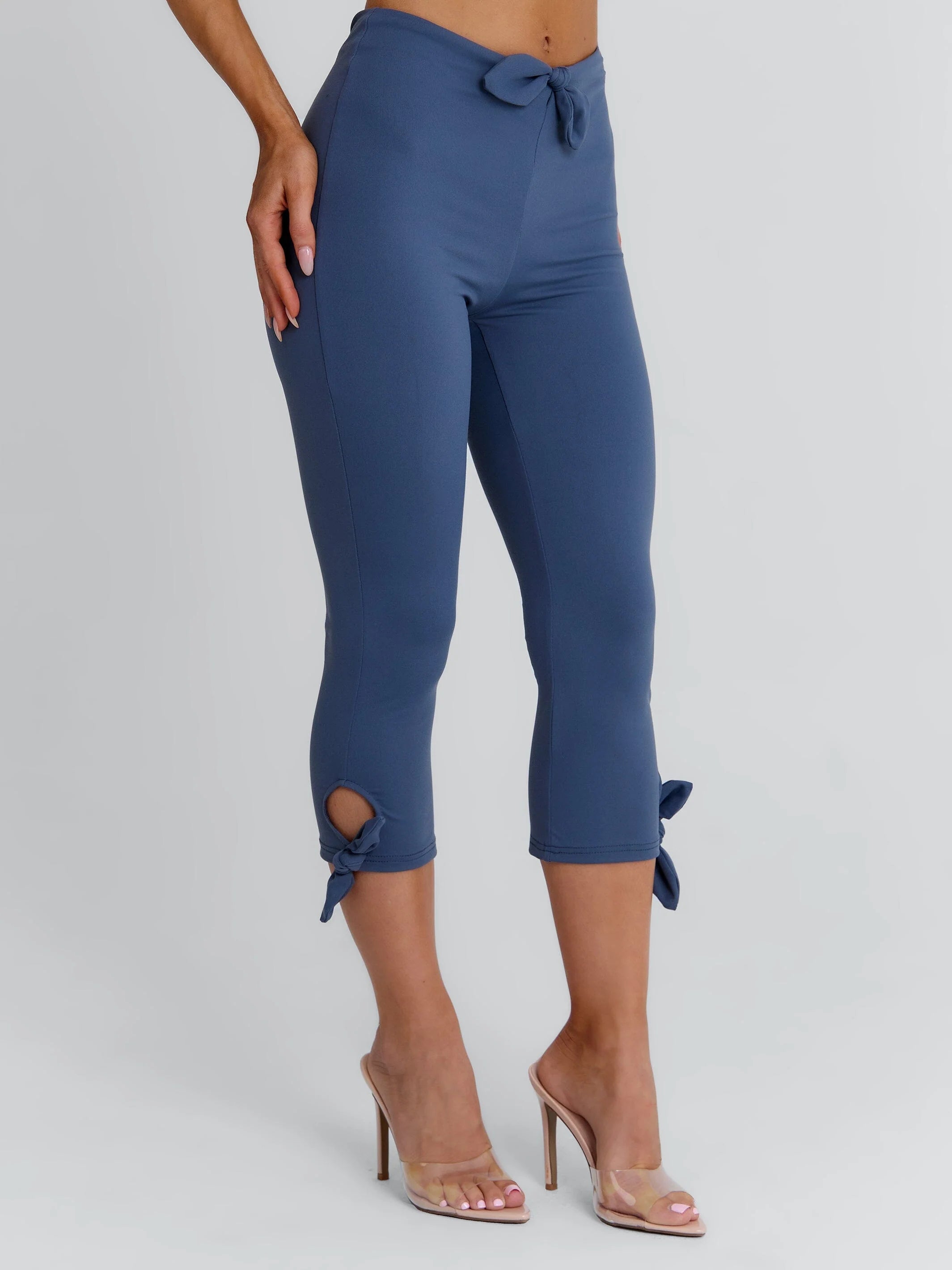 BLAIRE CAPRI PANTS STEEL