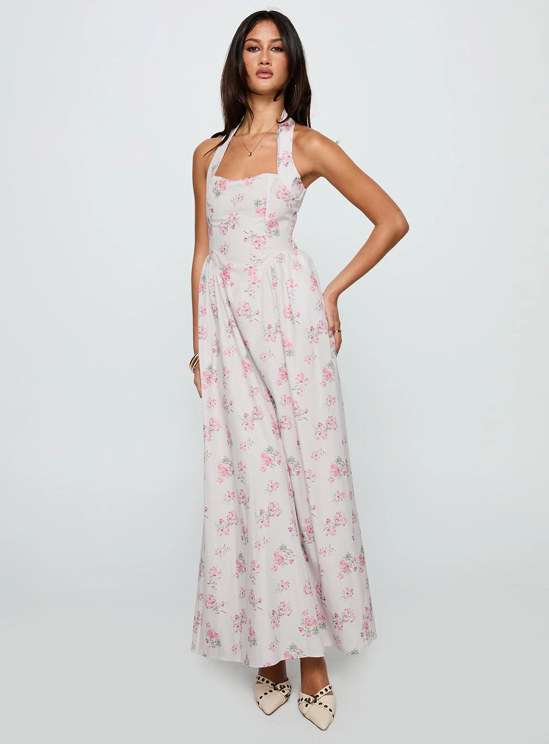 Sunfields Halter Maxi Dress Multi