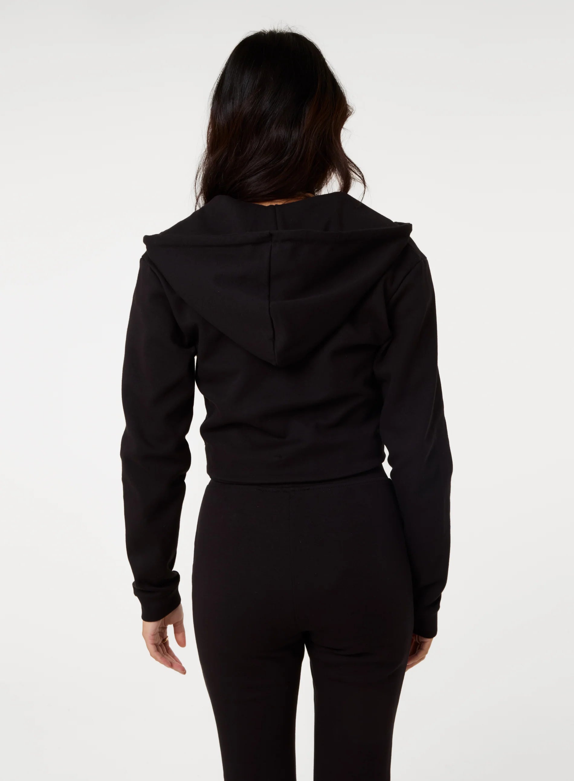 Zip Up Cropped Hoodie