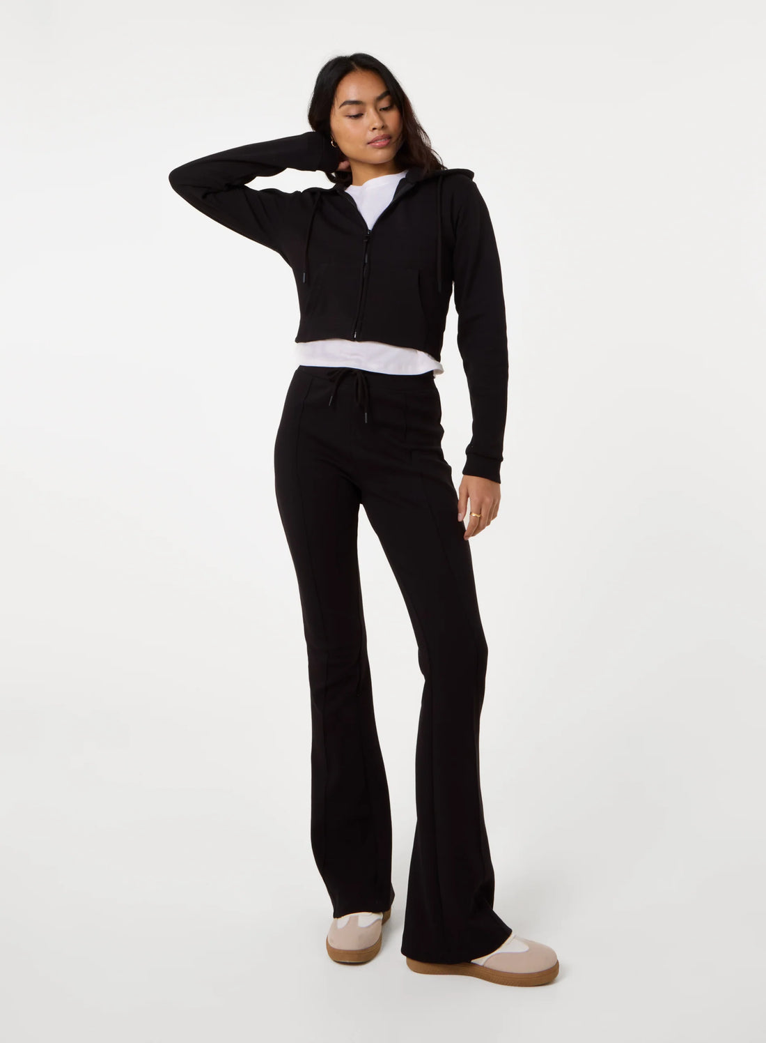 Zip Up Cropped Hoodie
