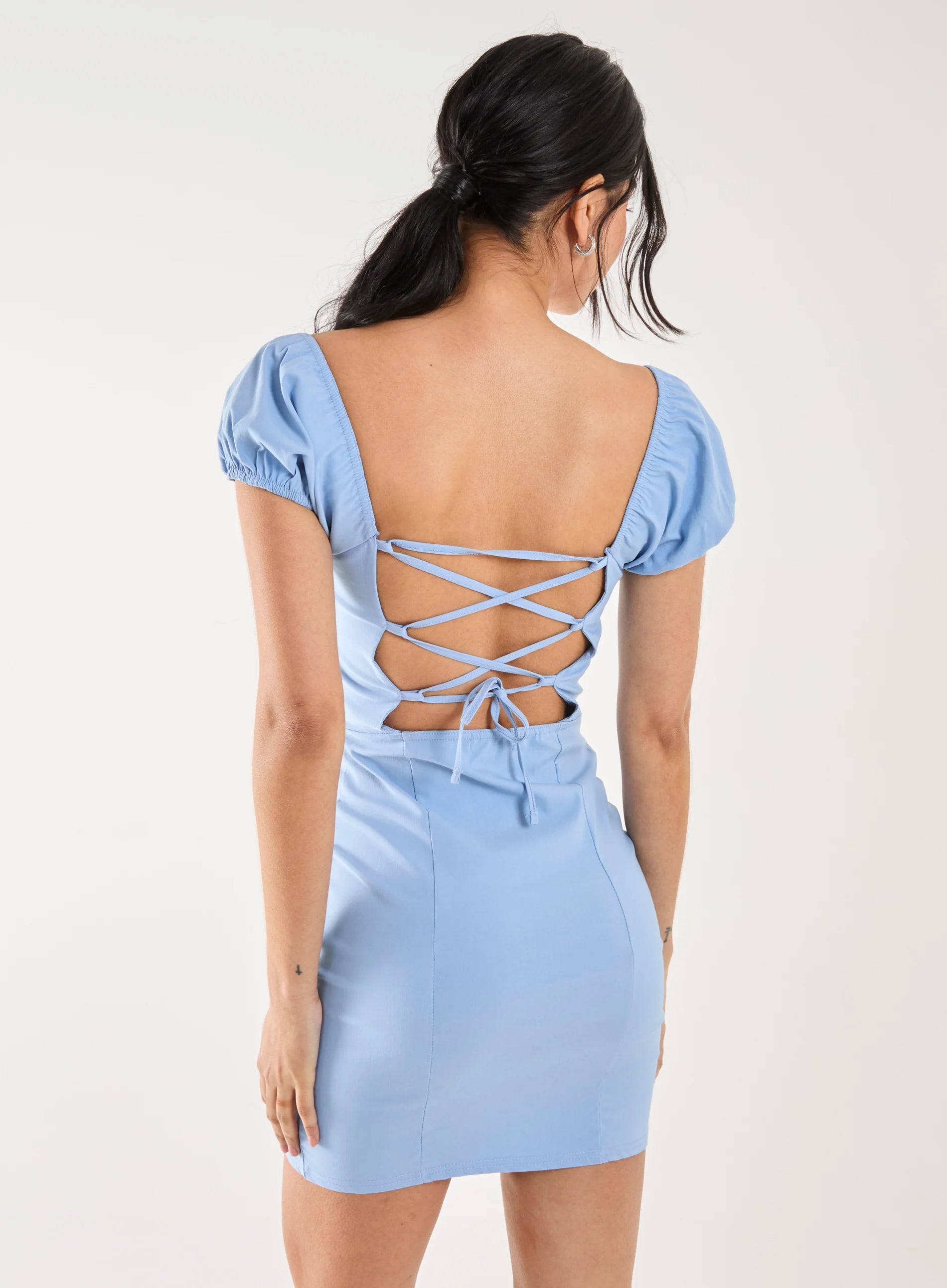 Tie Back Mini Dress